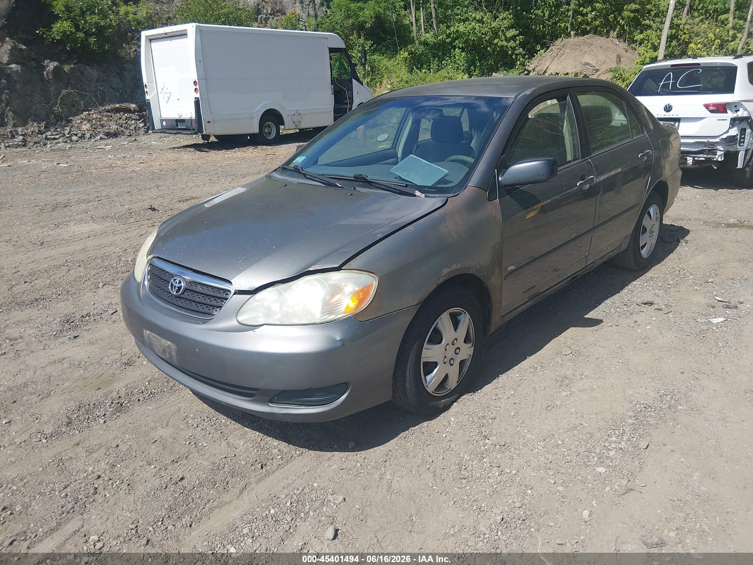 2006 Toyota Corolla Le Gray vin: 2T1BR32E76C560086