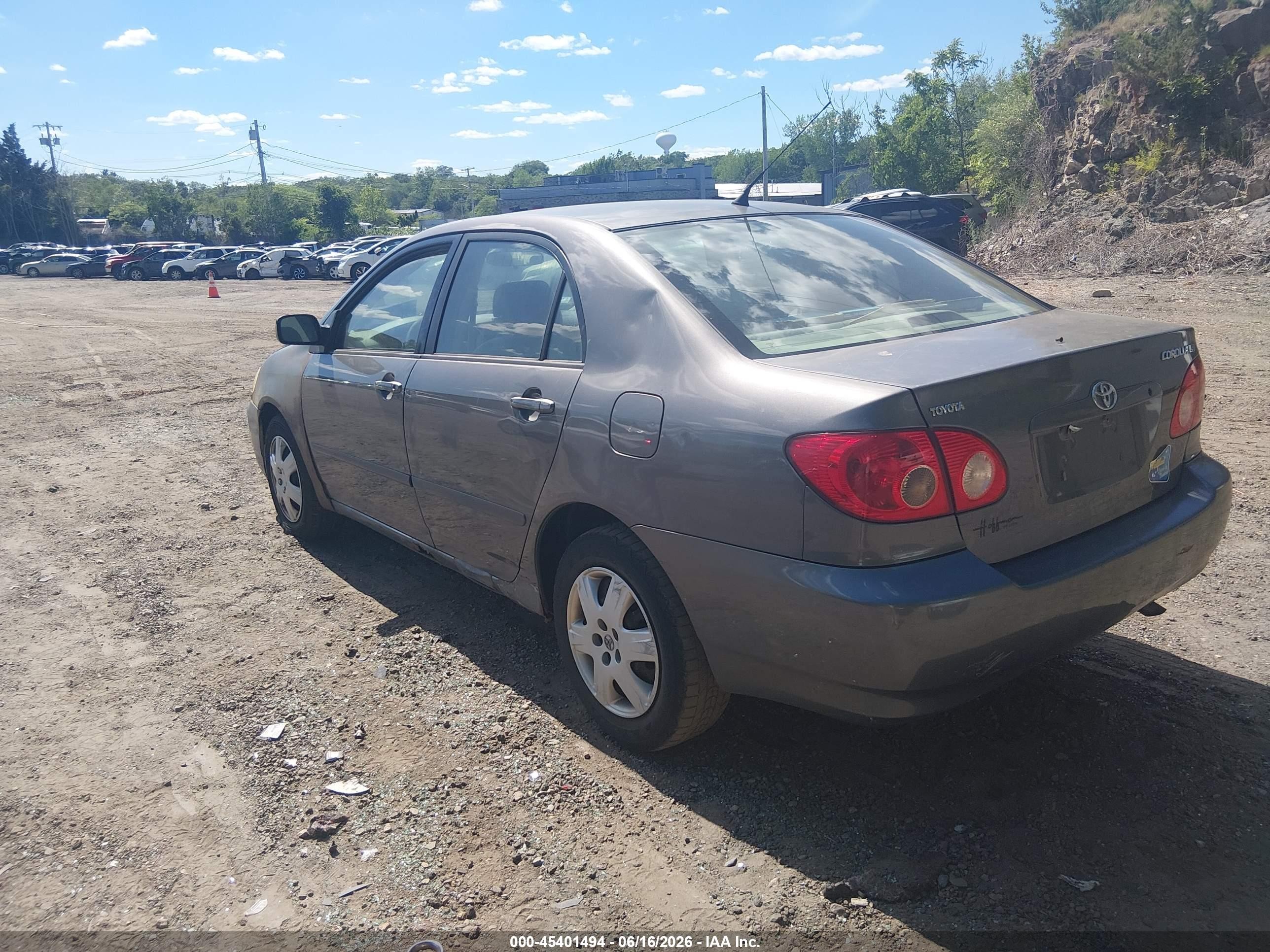 2006 Toyota Corolla Le Gray vin: 2T1BR32E76C560086