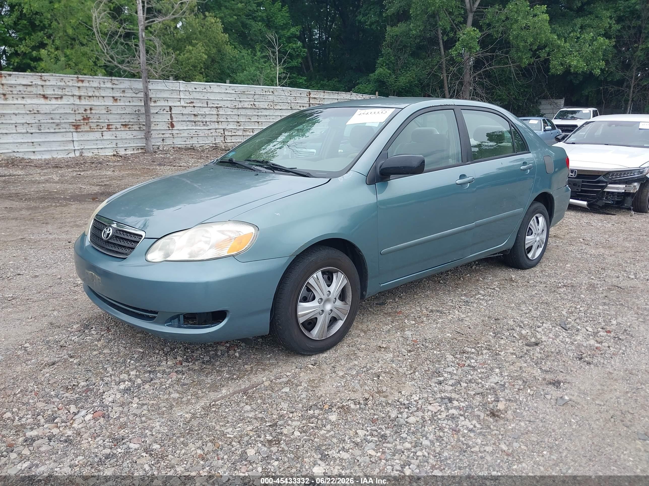 2006 Toyota Corolla Le Turquoise vin: 2T1BR32E76C585277