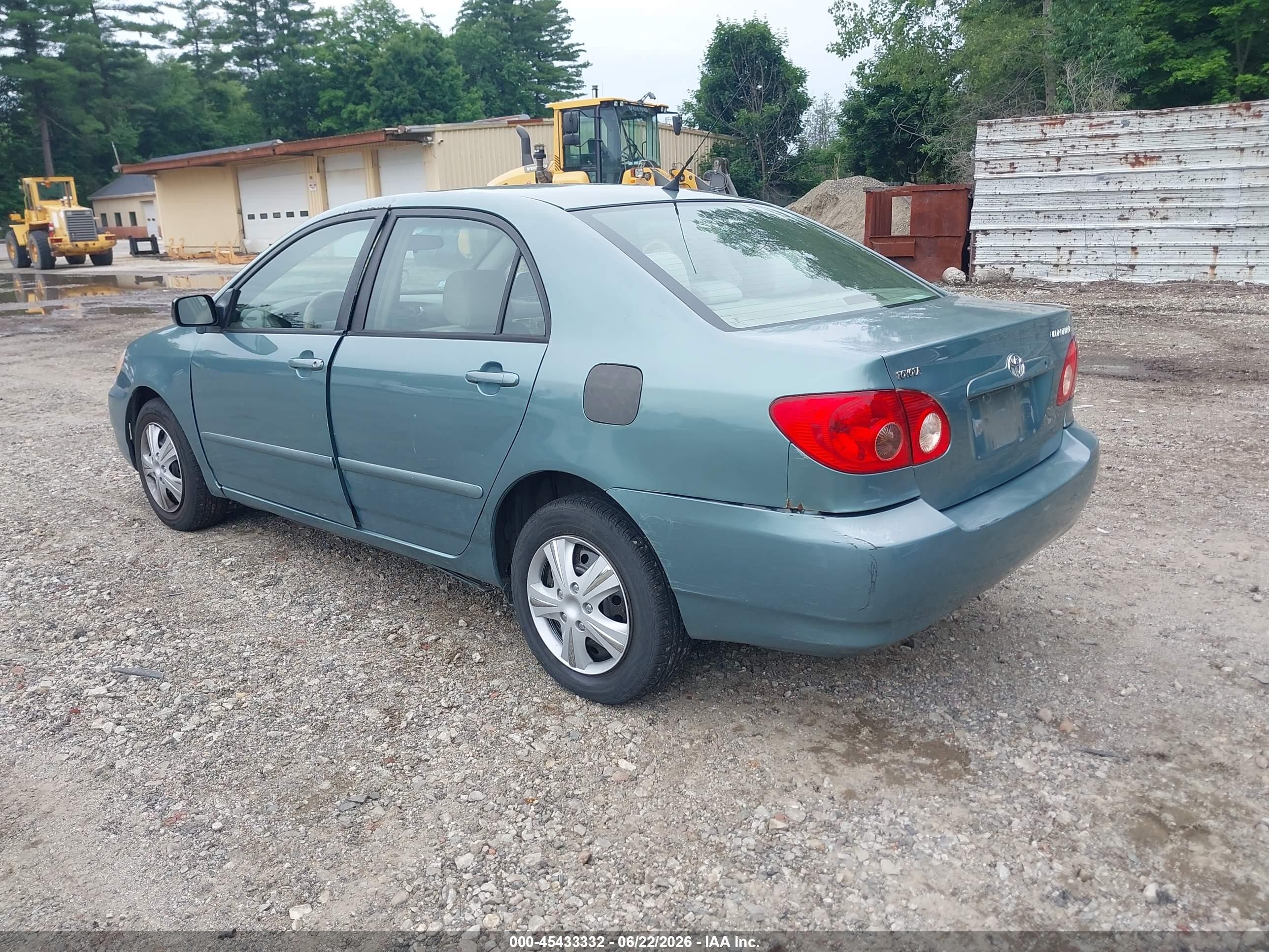 2006 Toyota Corolla Le Turquoise vin: 2T1BR32E76C585277