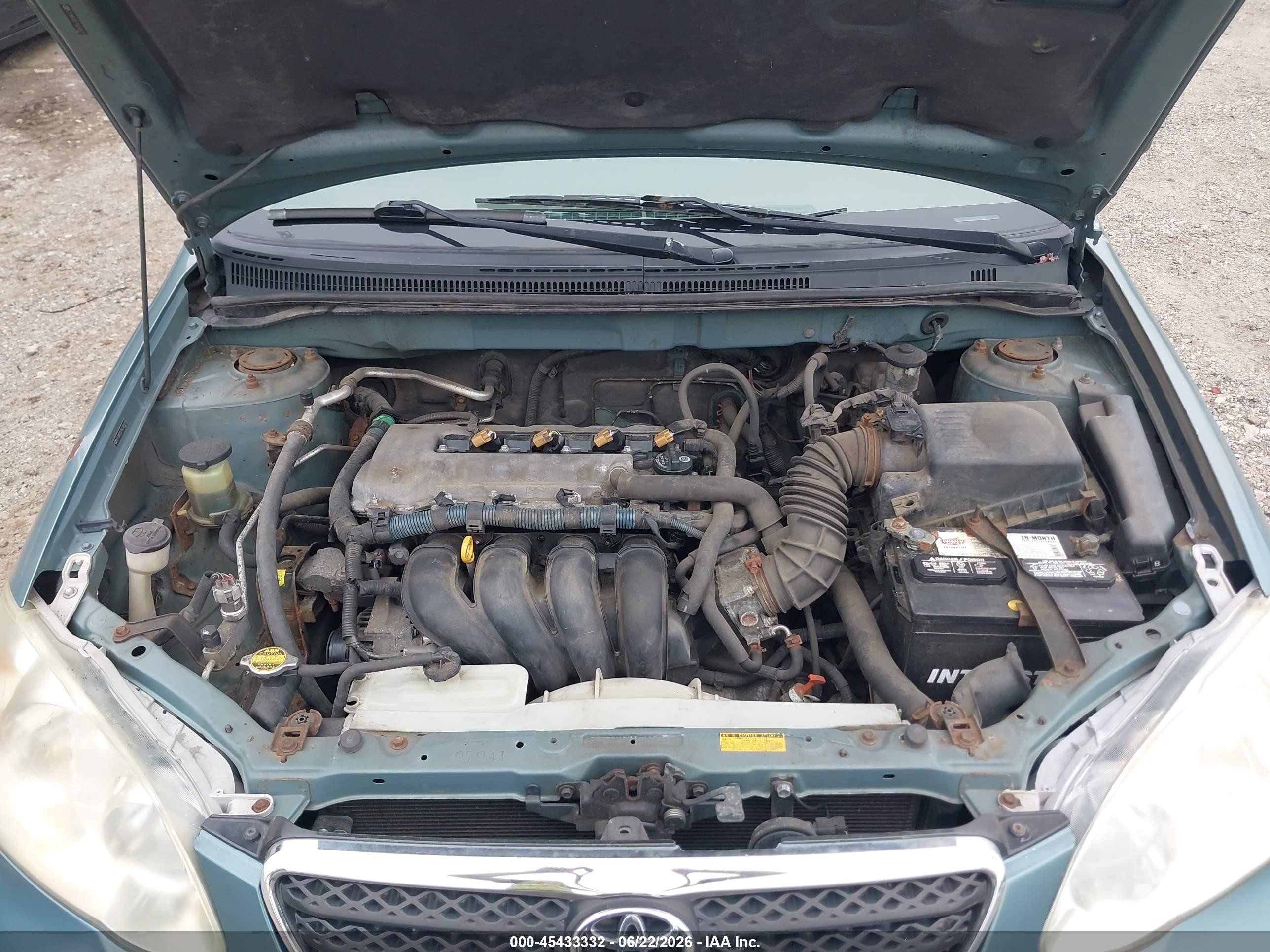 2006 Toyota Corolla Le Turquoise vin: 2T1BR32E76C585277