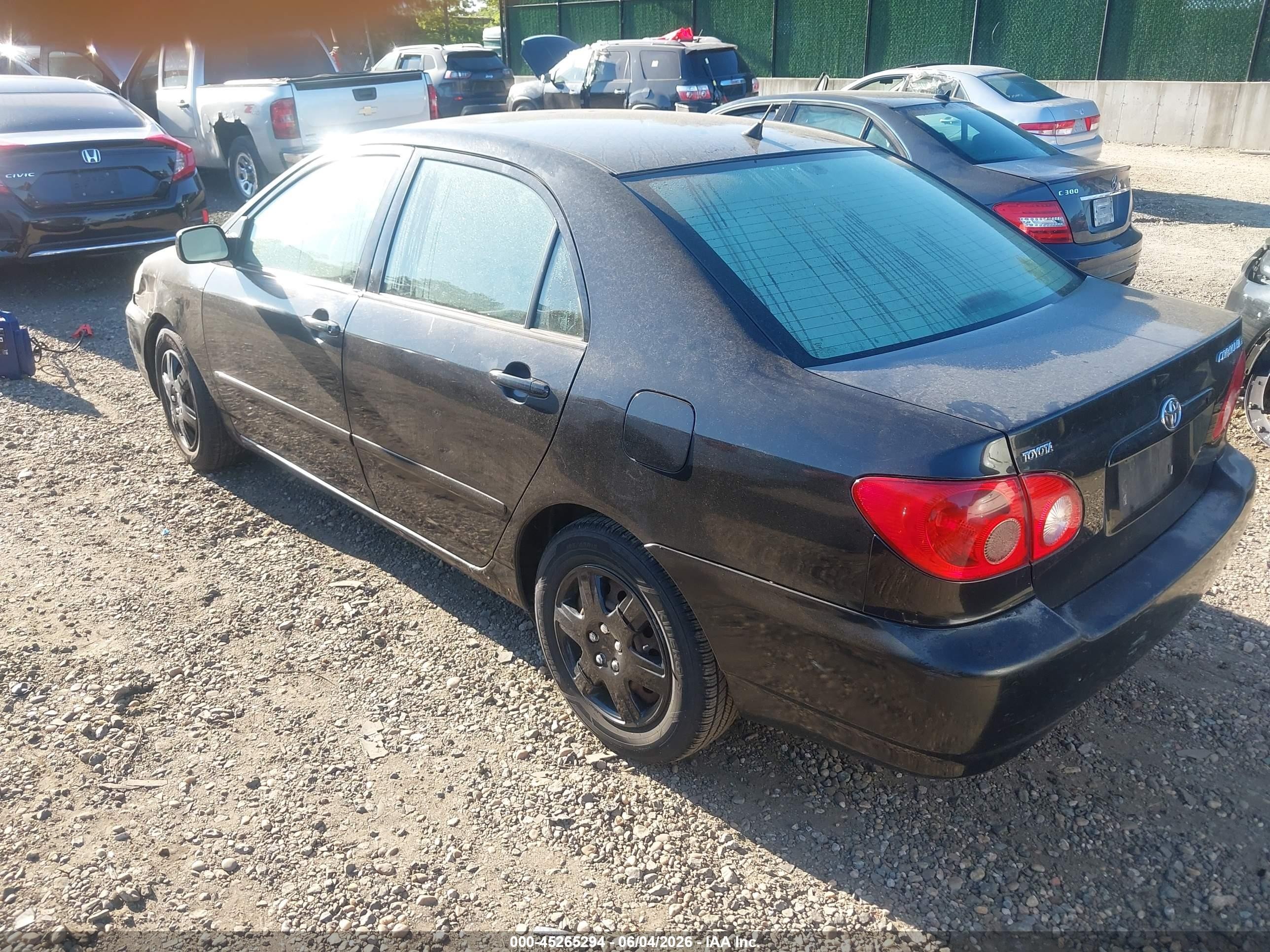 2006 Toyota Corolla Le Черный vin: 2T1BR32E76C585960