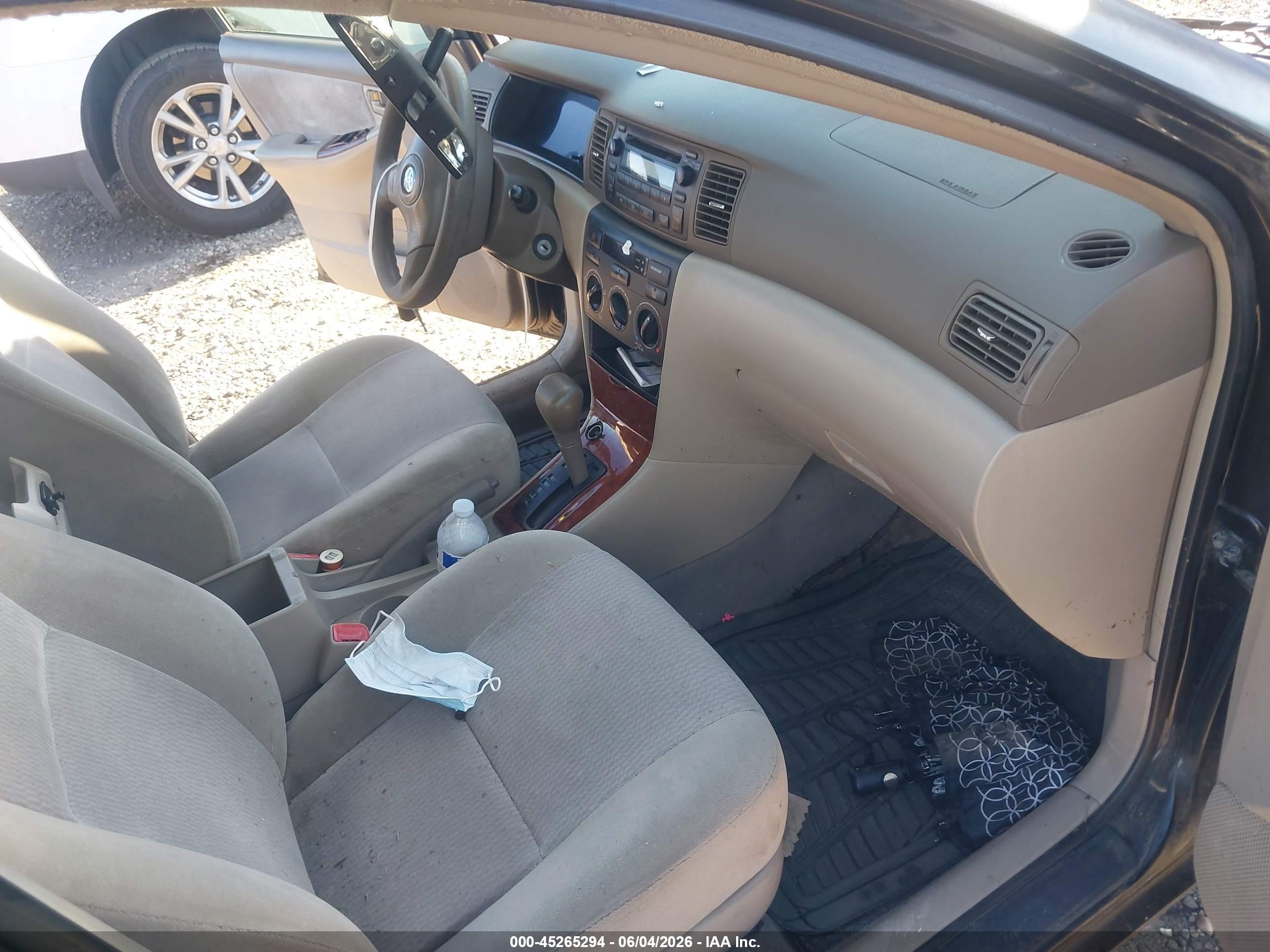 2006 Toyota Corolla Le Черный vin: 2T1BR32E76C585960
