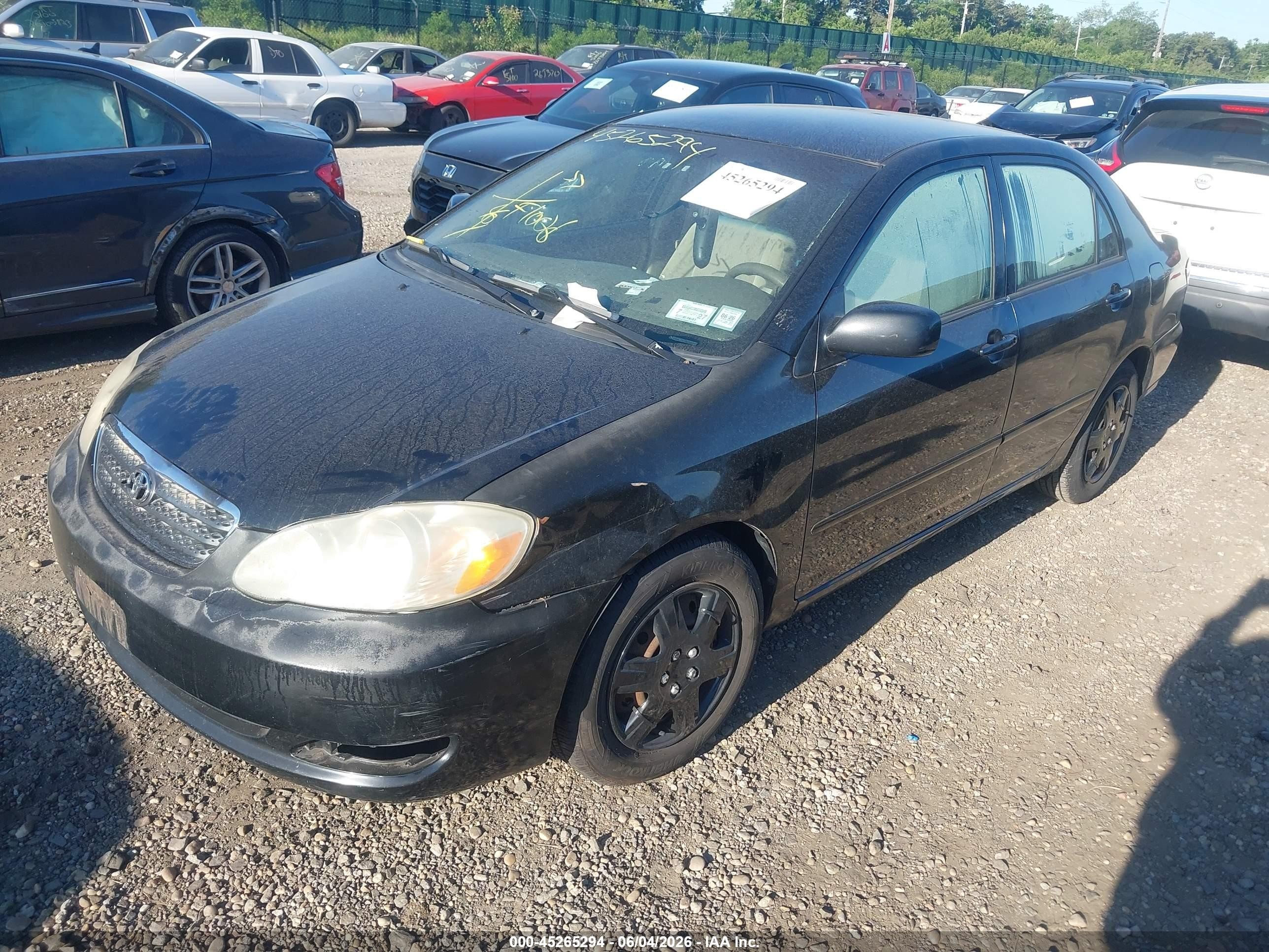 2006 Toyota Corolla Le Черный vin: 2T1BR32E76C585960