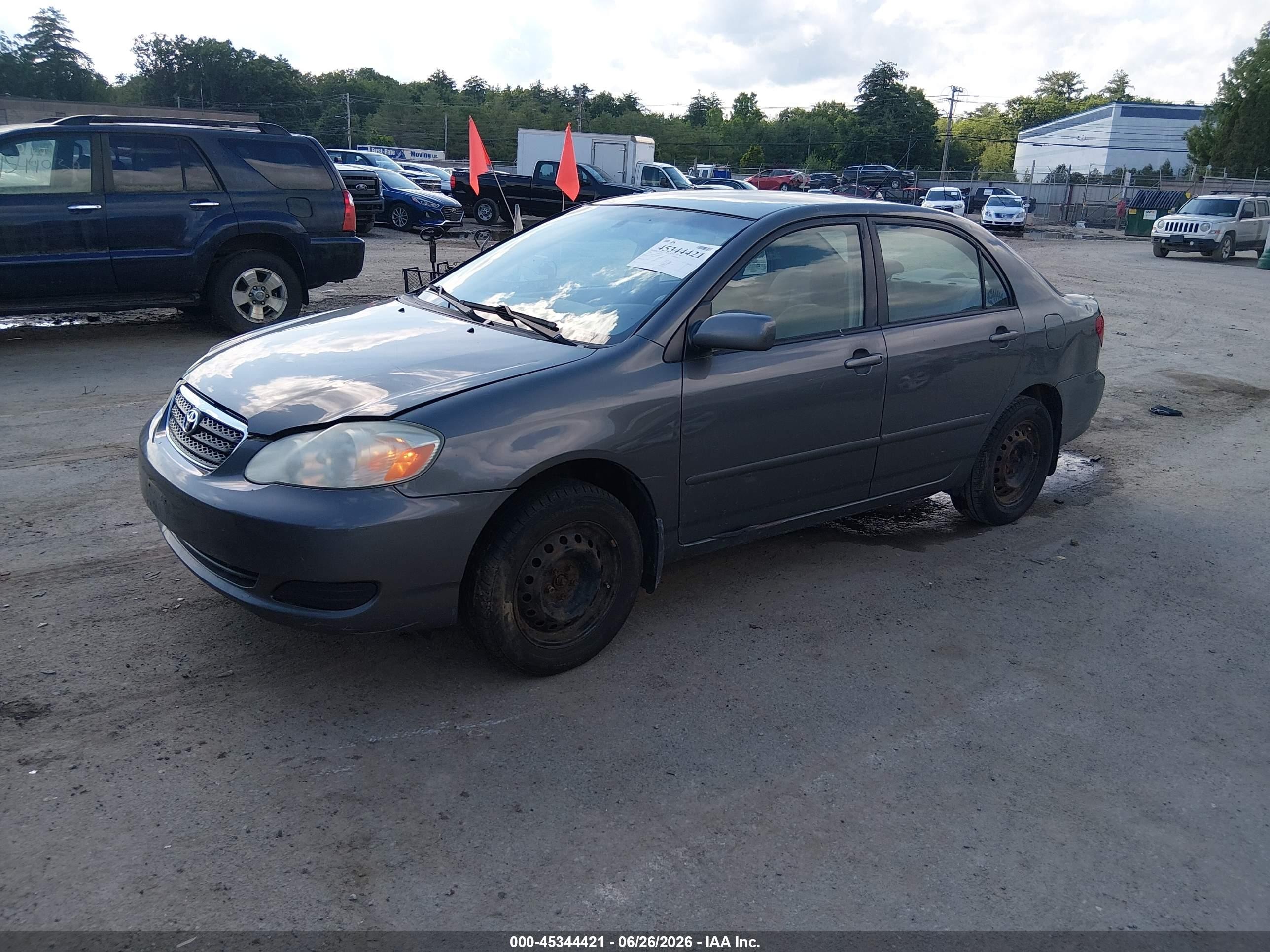2006 Toyota Corolla Le Gray vin: 2T1BR32E76C588258
