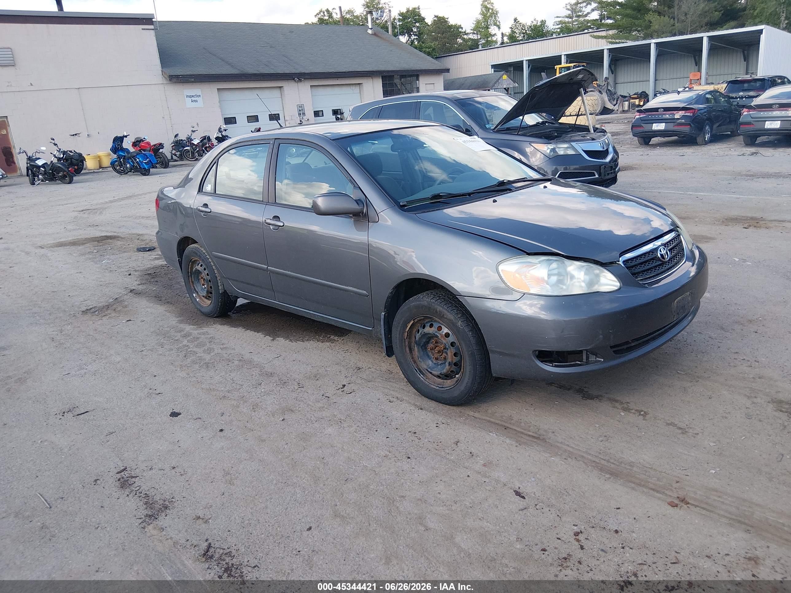 2006 Toyota Corolla Le Gray vin: 2T1BR32E76C588258