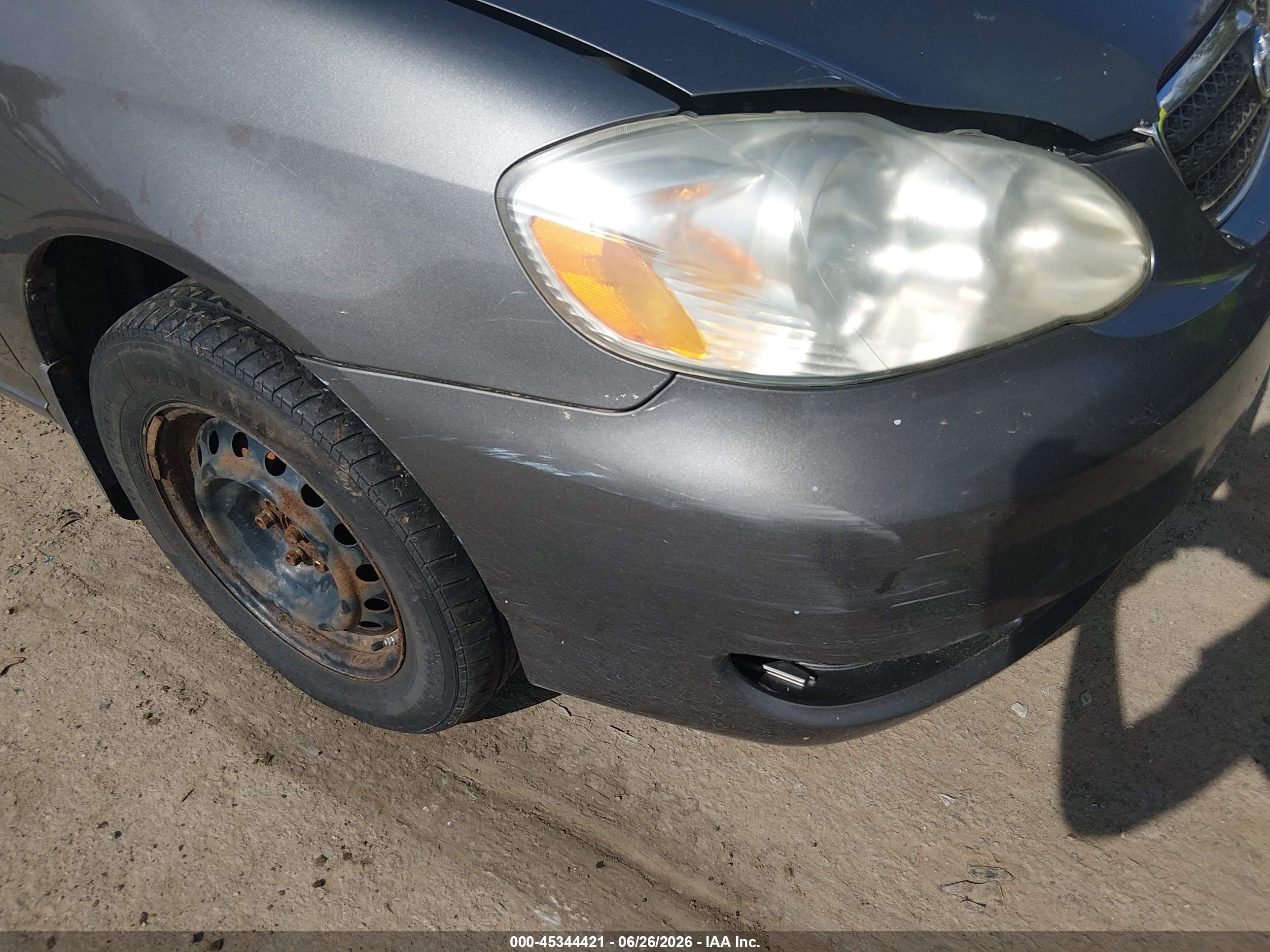 2006 Toyota Corolla Le Gray vin: 2T1BR32E76C588258