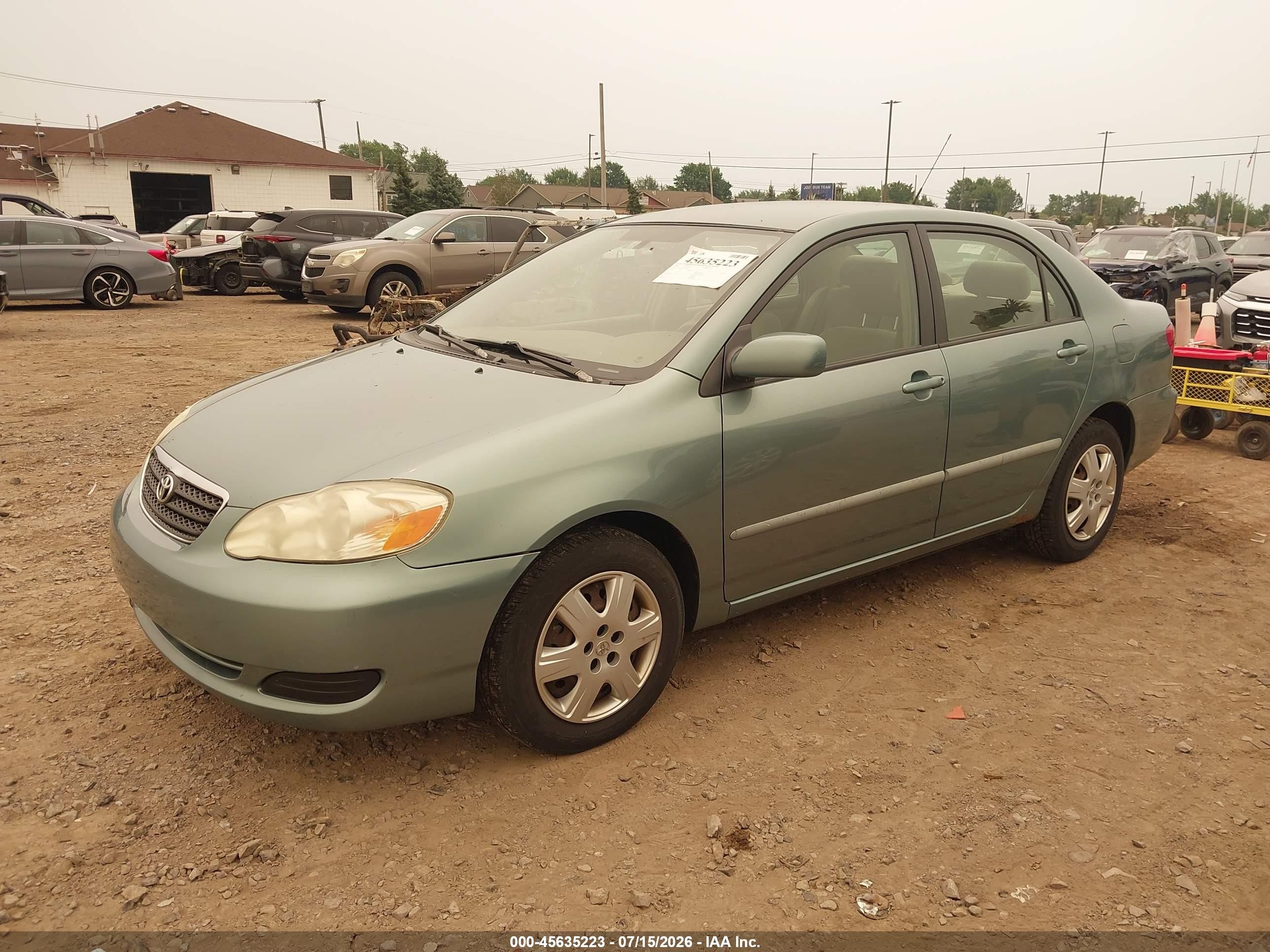 2006 Toyota Corolla Le Бирюзовый vin: 2T1BR32E76C589927