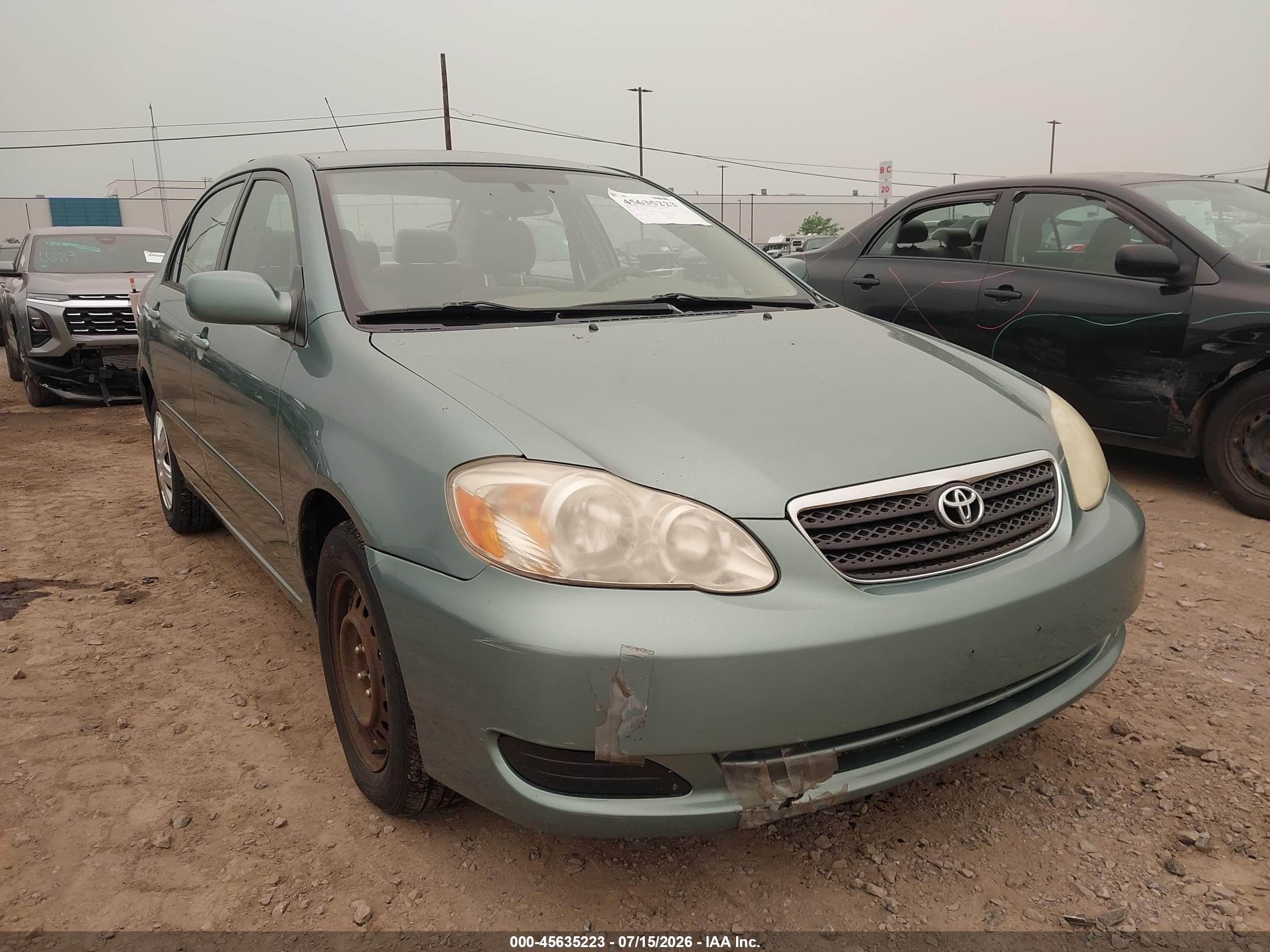 2006 Toyota Corolla Le Бирюзовый vin: 2T1BR32E76C589927