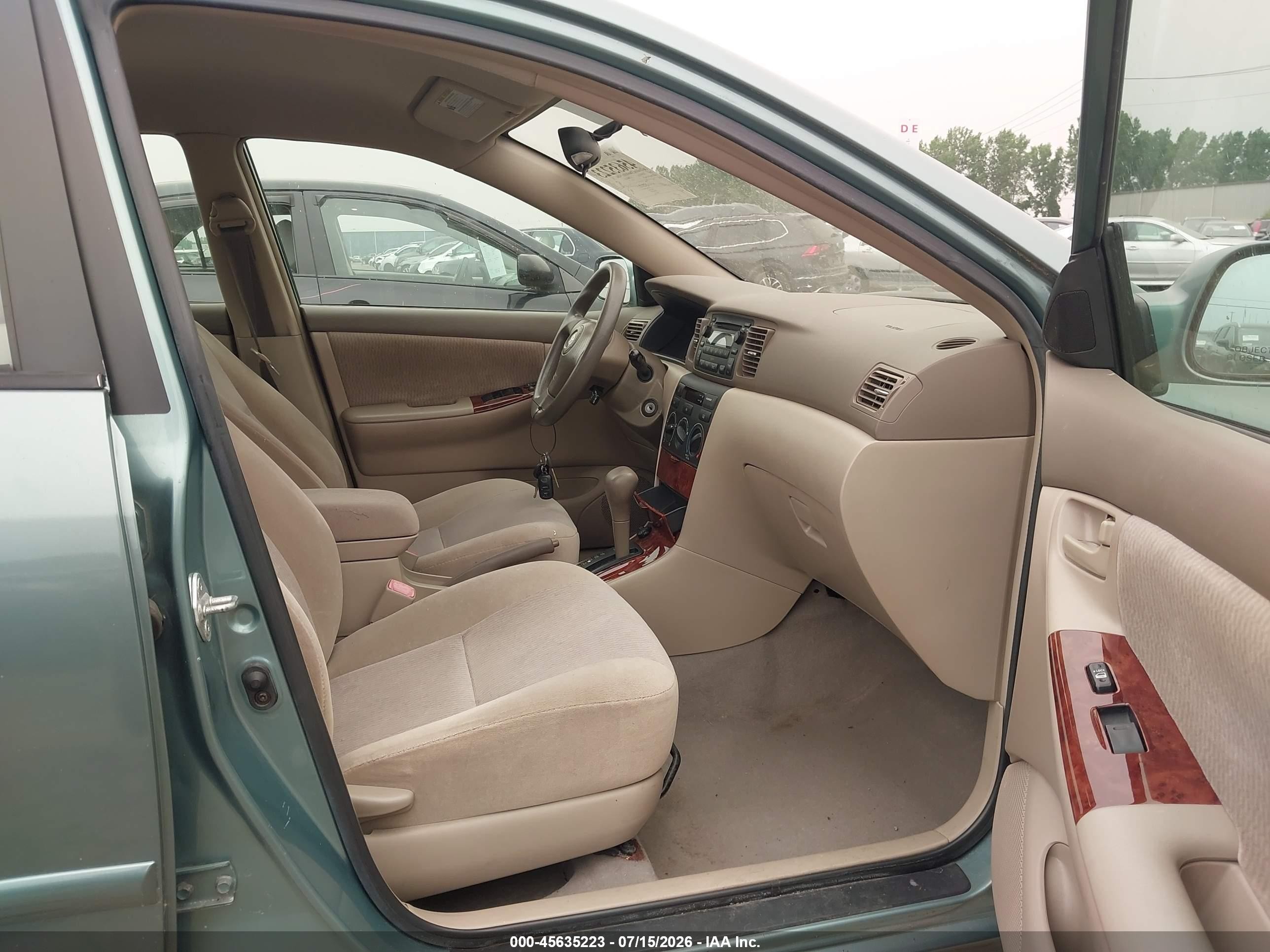 2006 Toyota Corolla Le Бирюзовый vin: 2T1BR32E76C589927