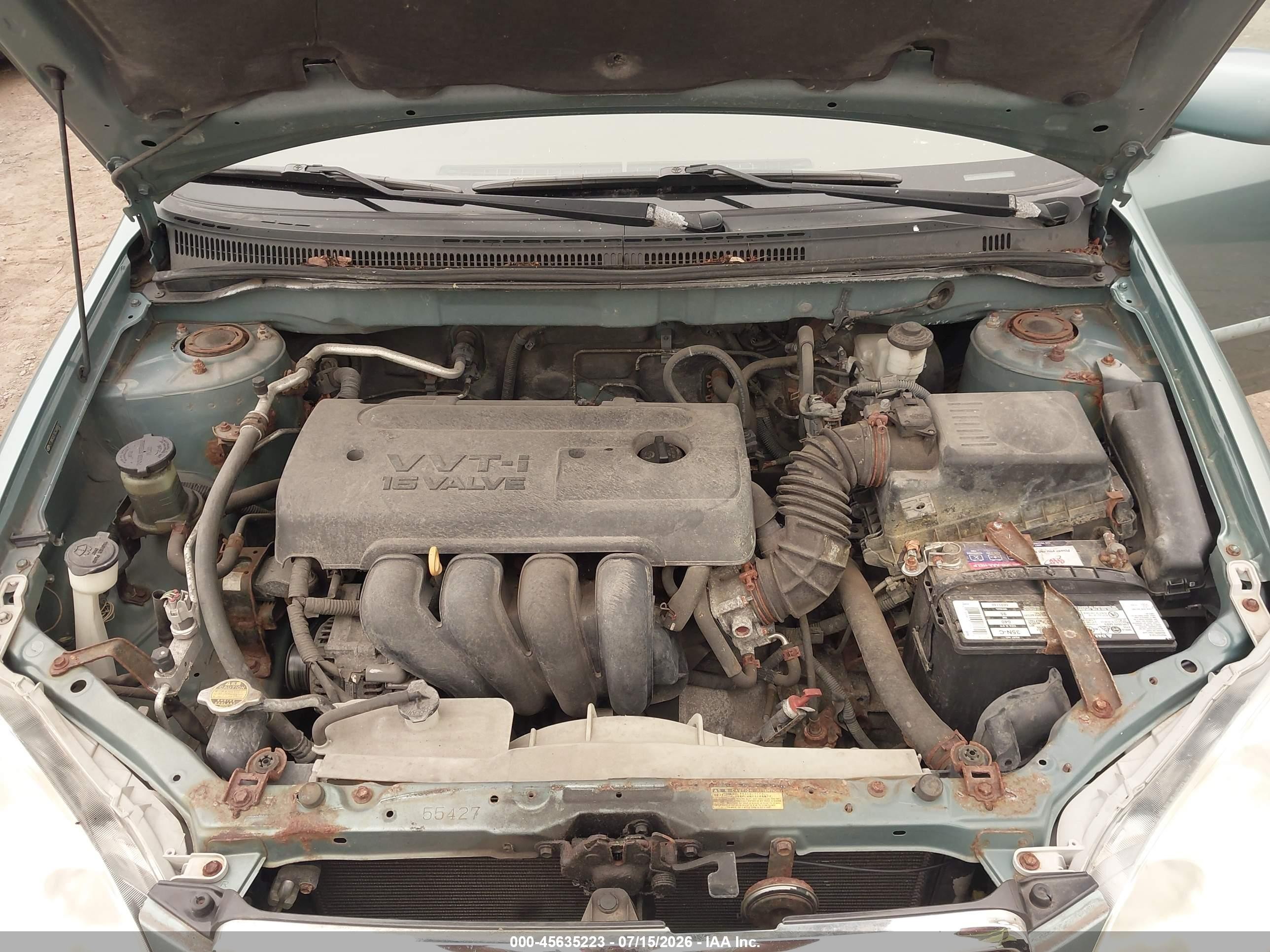 2006 Toyota Corolla Le Бирюзовый vin: 2T1BR32E76C589927