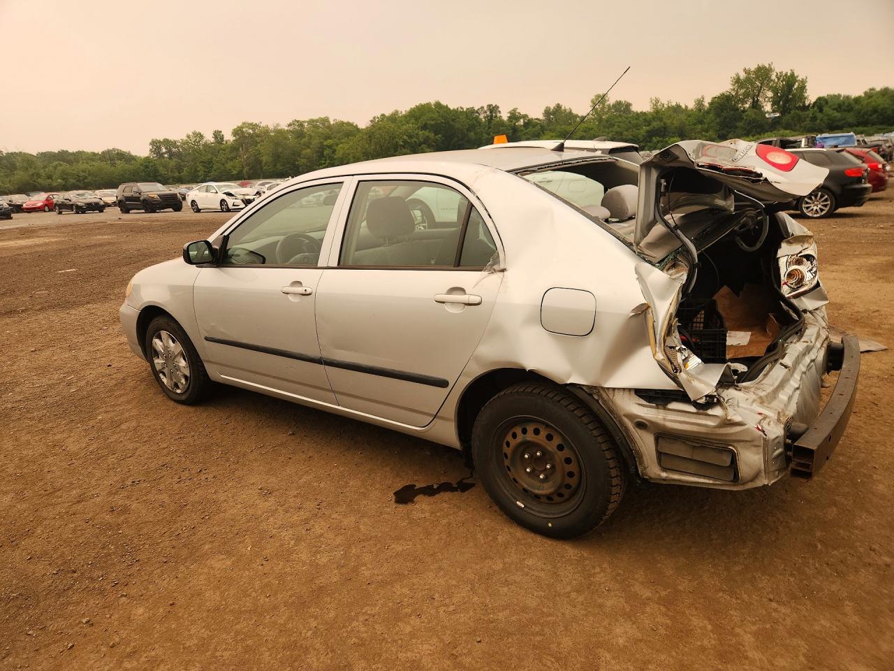 2006 Toyota Corolla Ce Silver vin: 2T1BR32E76C592116