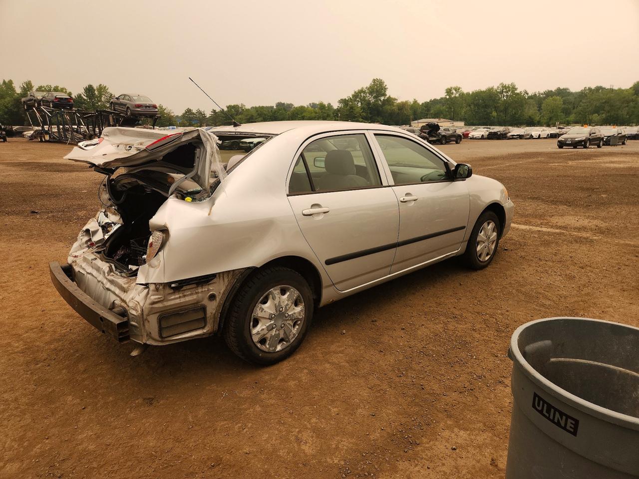 2006 Toyota Corolla Ce Silver vin: 2T1BR32E76C592116