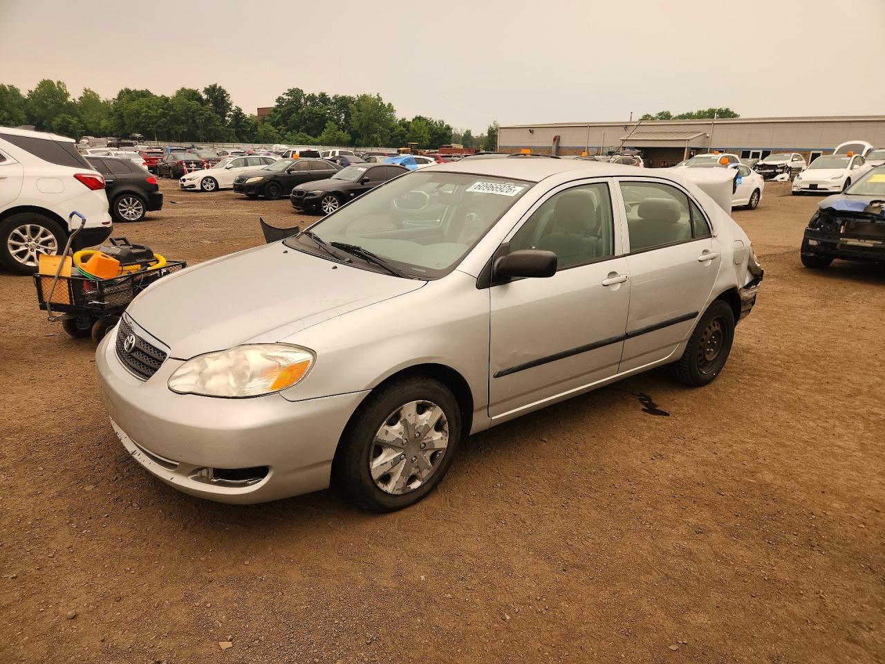 2006 Toyota Corolla Ce Silver vin: 2T1BR32E76C592116