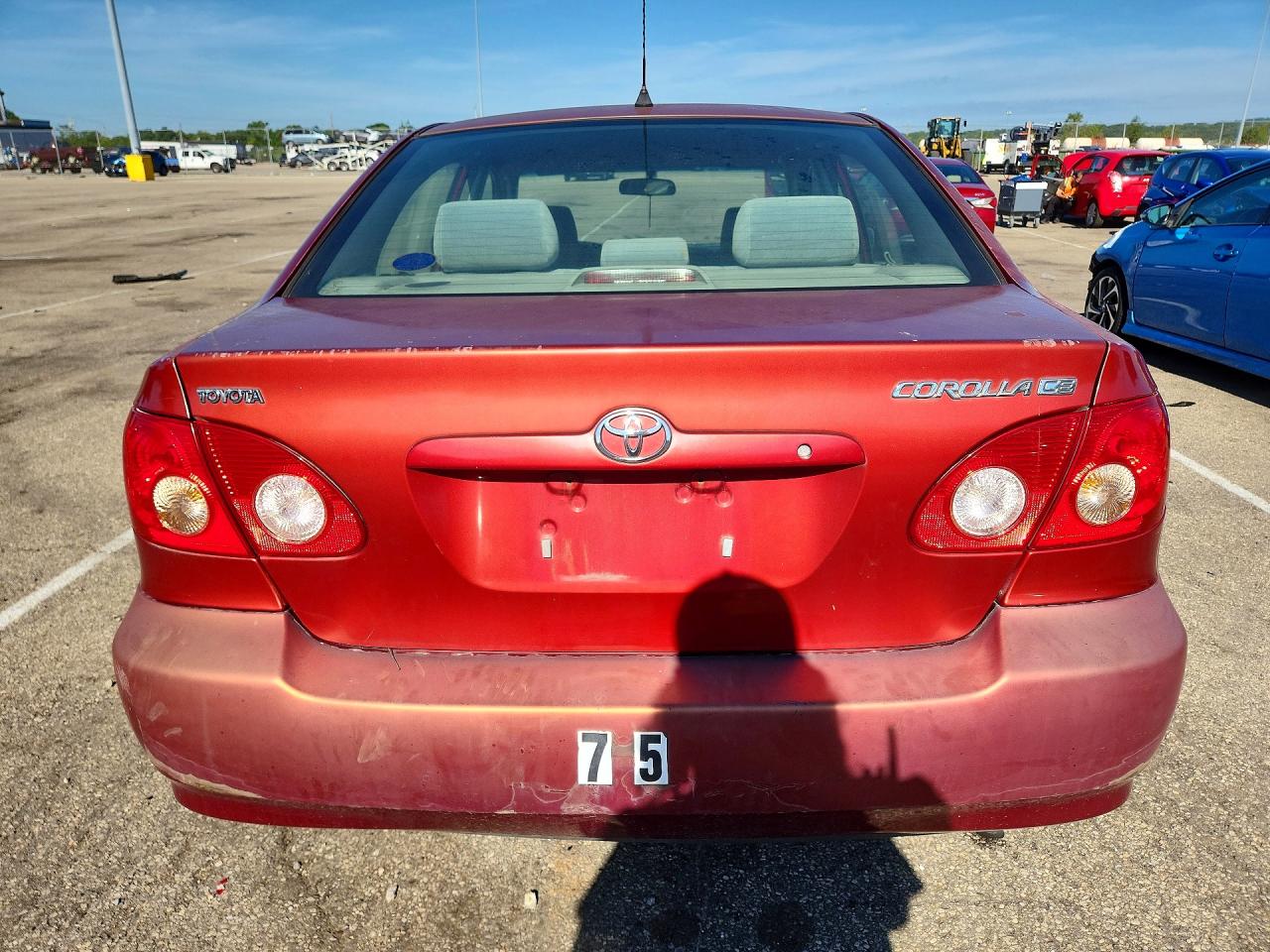 2006 Toyota Corolla Ce Red vin: 2T1BR32E76C601400