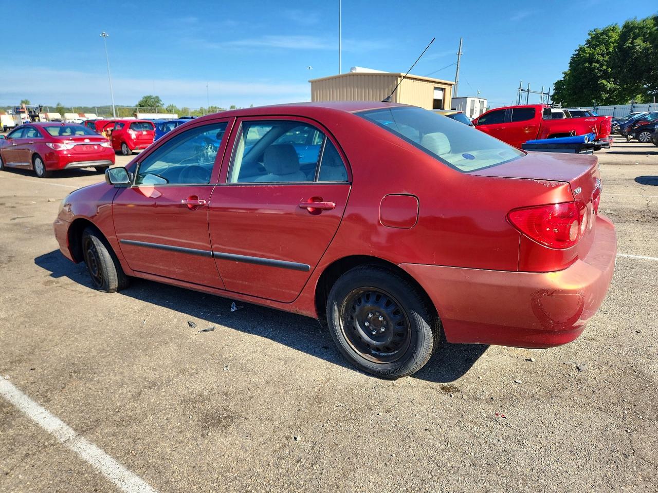 2006 Toyota Corolla Ce Red vin: 2T1BR32E76C601400