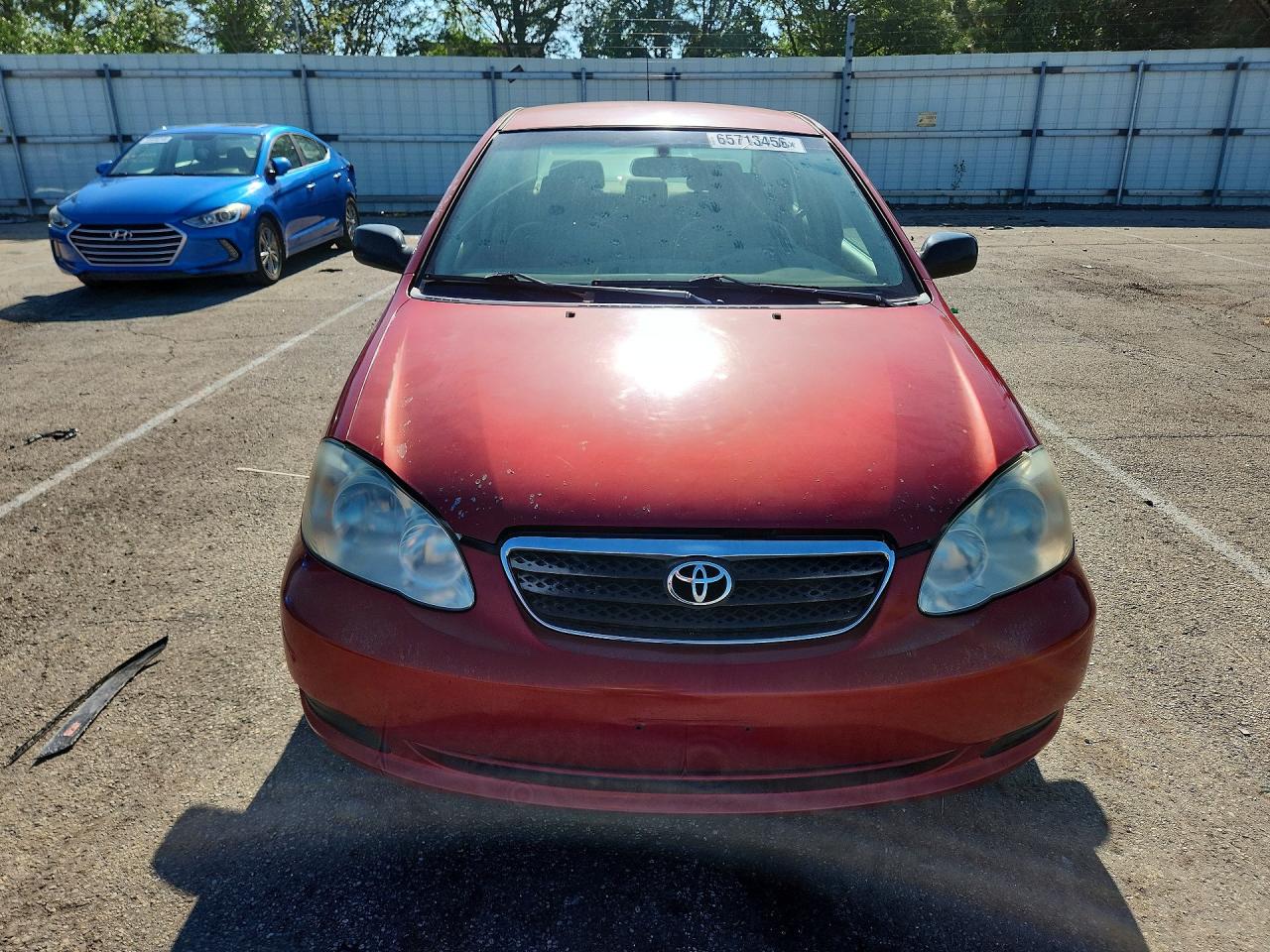 2006 Toyota Corolla Ce Red vin: 2T1BR32E76C601400