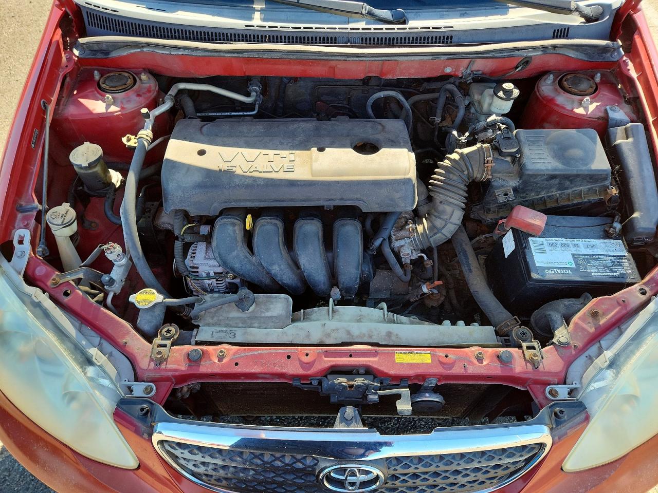 2006 Toyota Corolla Ce Red vin: 2T1BR32E76C601400