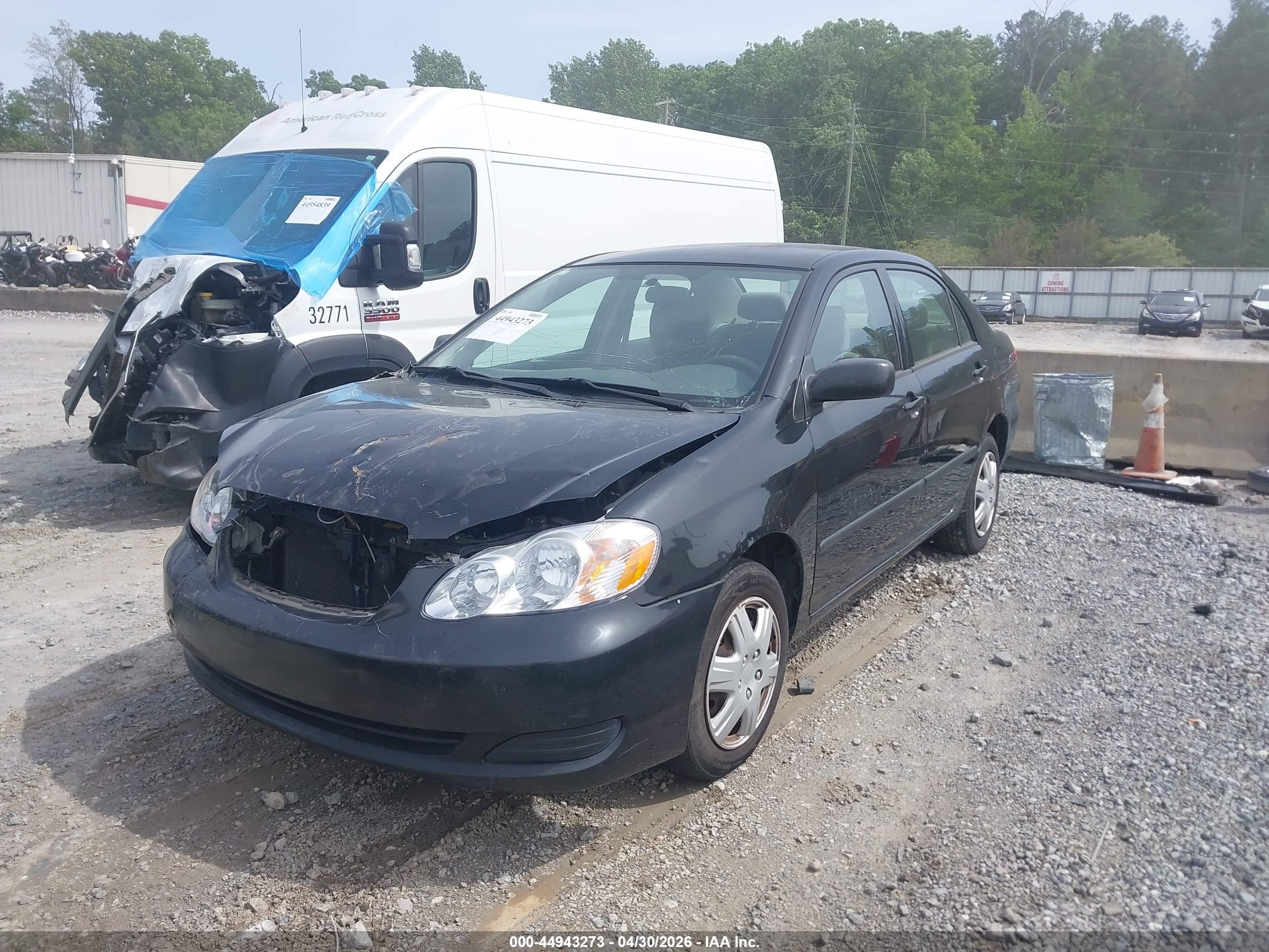 2006 Toyota Corolla Ce Black vin: 2T1BR32E76C602448