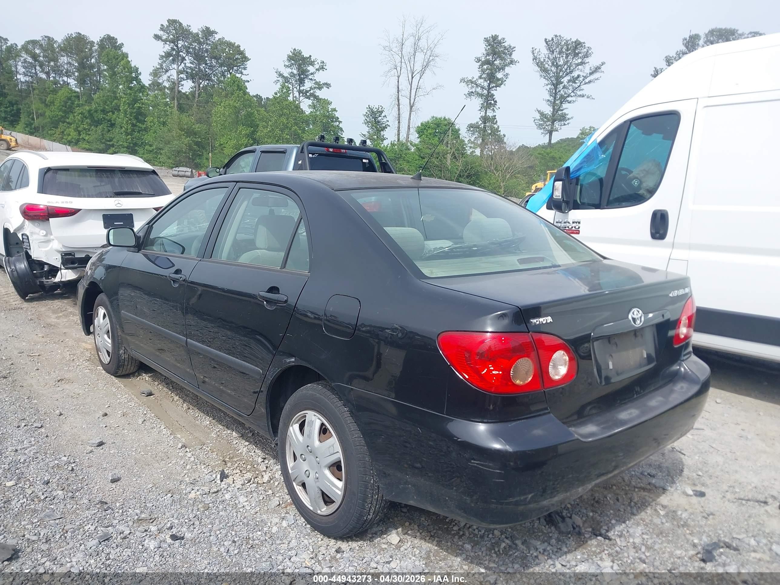 2006 Toyota Corolla Ce Black vin: 2T1BR32E76C602448