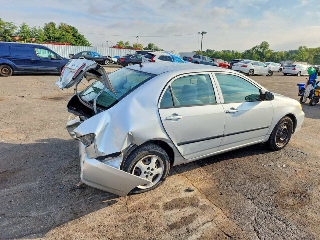 2006 Toyota Corolla Ce Silver vin: 2T1BR32E76C609514
