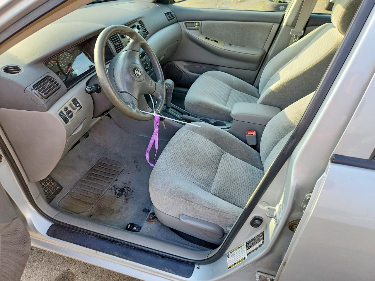 2006 Toyota Corolla Ce Silver vin: 2T1BR32E76C609514