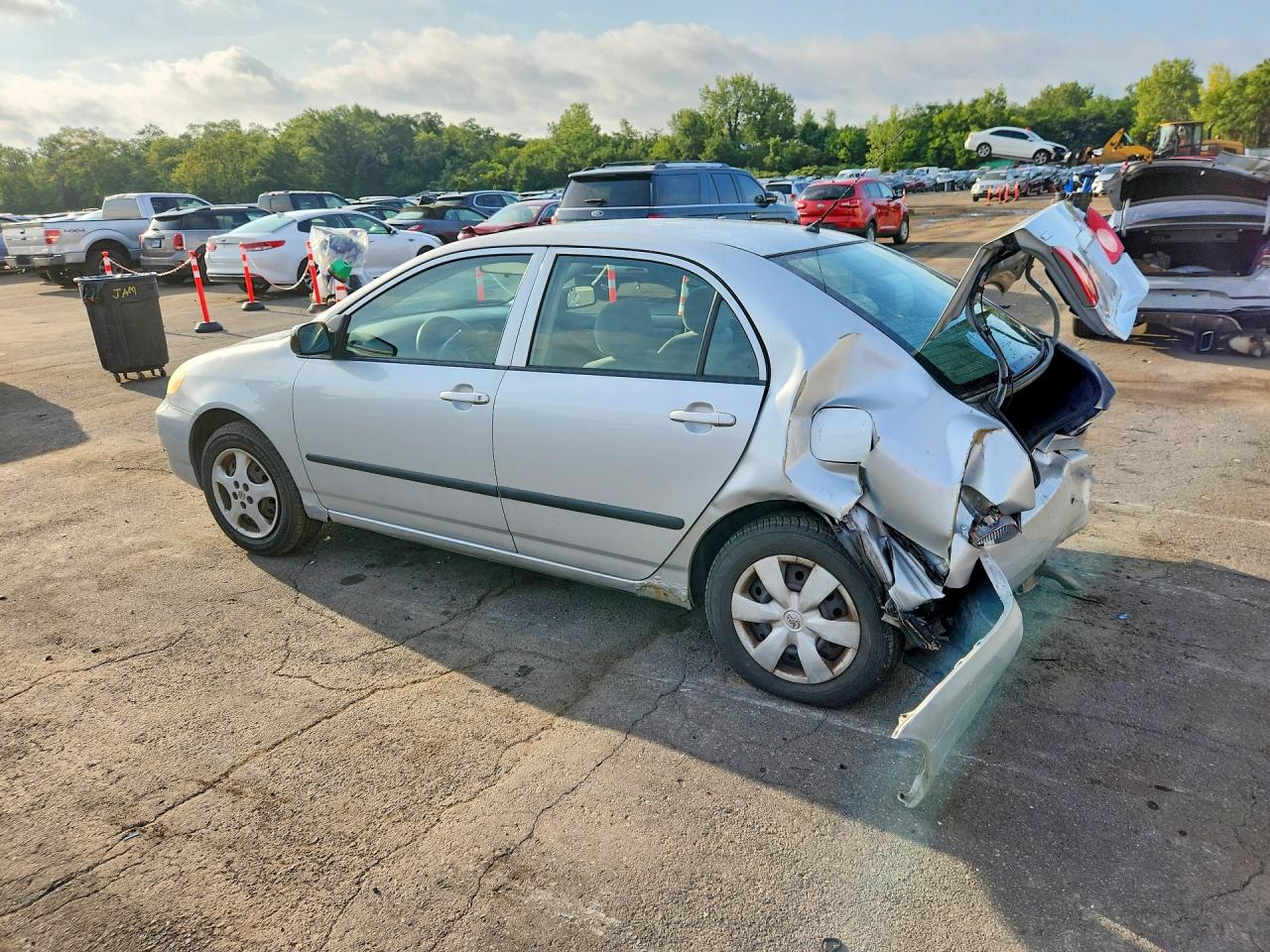 2006 Toyota Corolla Ce Silver vin: 2T1BR32E76C609514