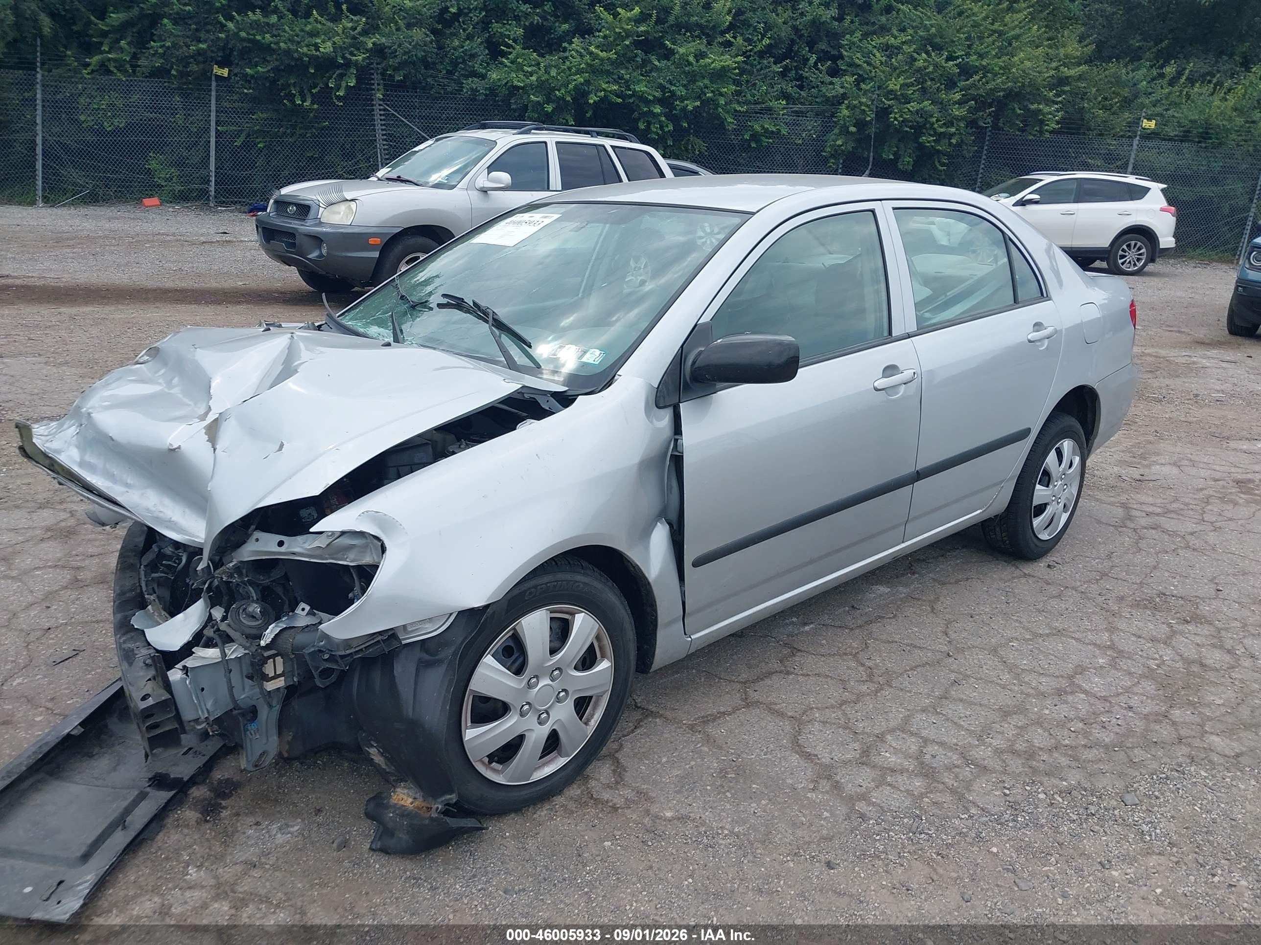 2006 Toyota Corolla Ce Silver vin: 2T1BR32E76C620545