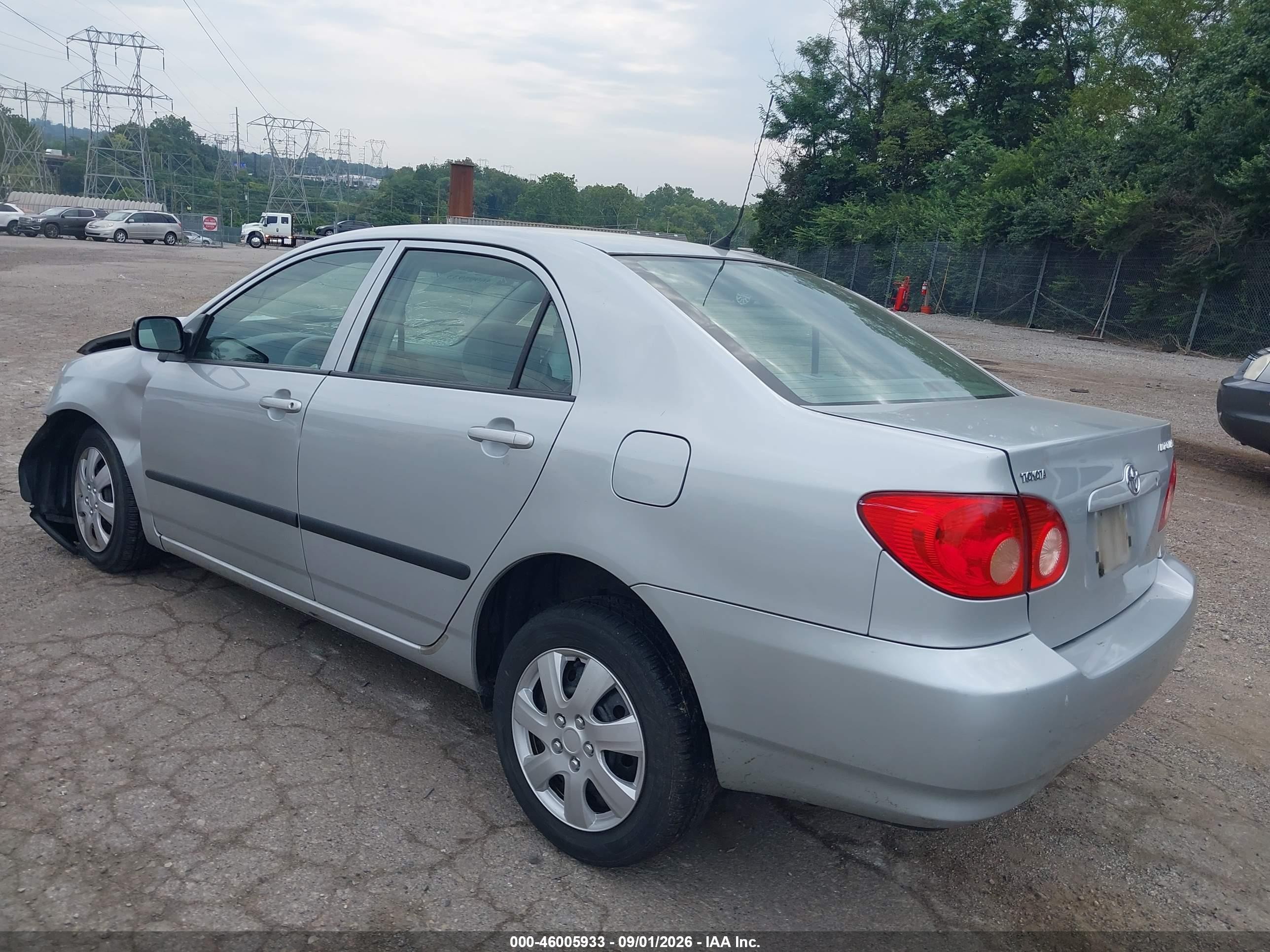2006 Toyota Corolla Ce Silver vin: 2T1BR32E76C620545