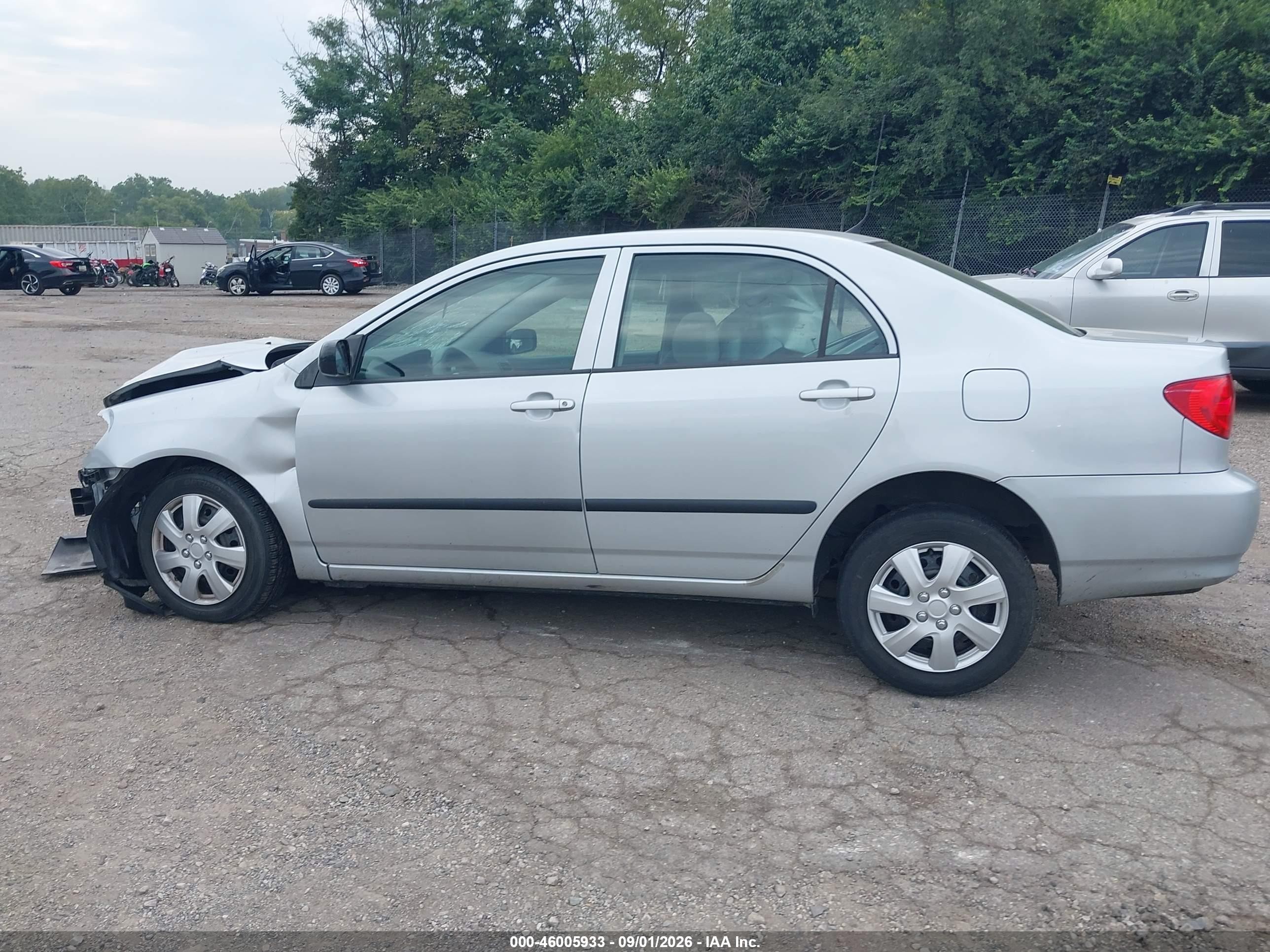 2006 Toyota Corolla Ce Silver vin: 2T1BR32E76C620545