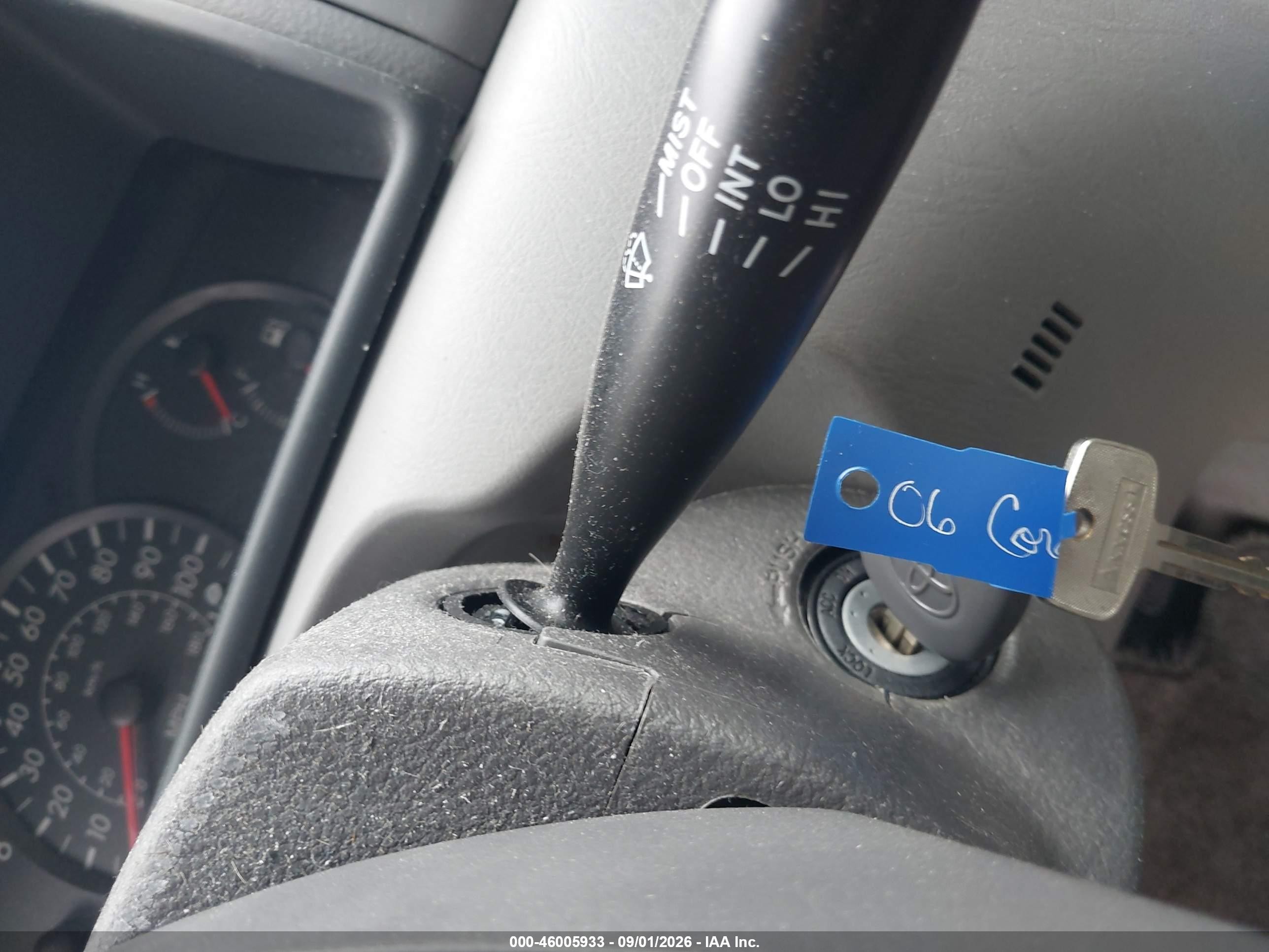 2006 Toyota Corolla Ce Silver vin: 2T1BR32E76C620545