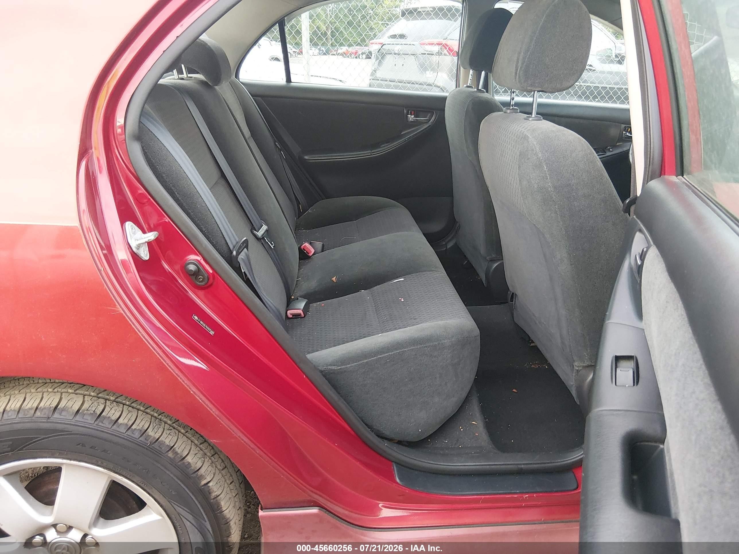 2006 Toyota Corolla S Красный vin: 2T1BR32E76C625499