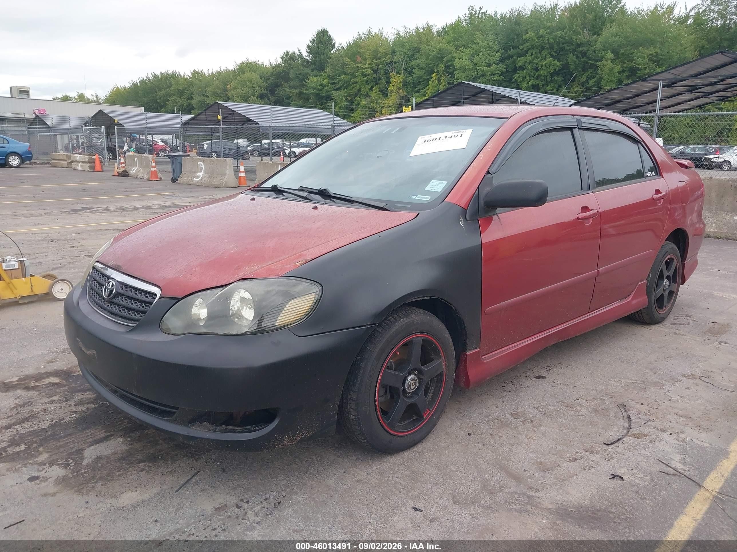 2006 Toyota Corolla S Red vin: 2T1BR32E76C639855
