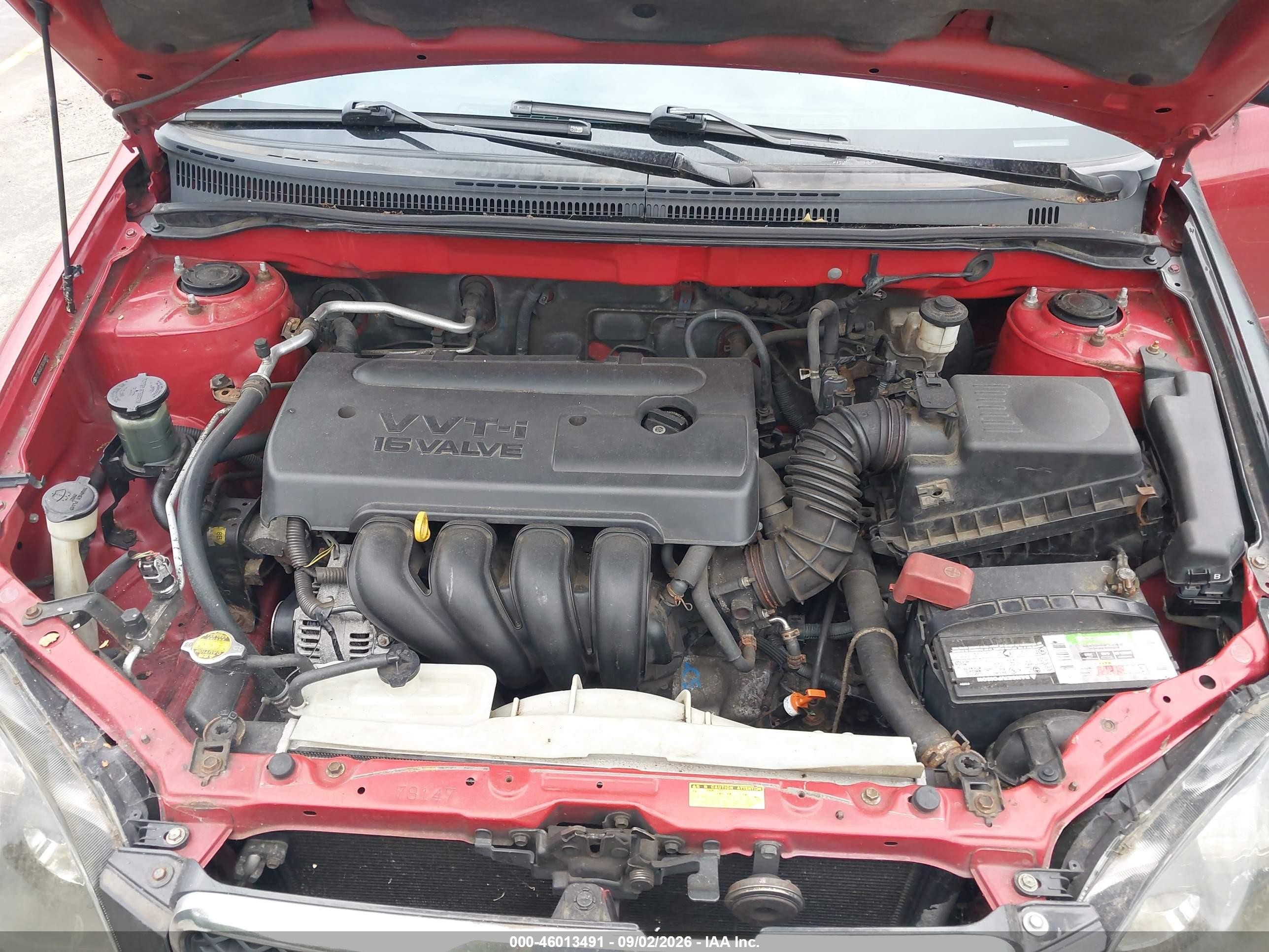 2006 Toyota Corolla S Red vin: 2T1BR32E76C639855