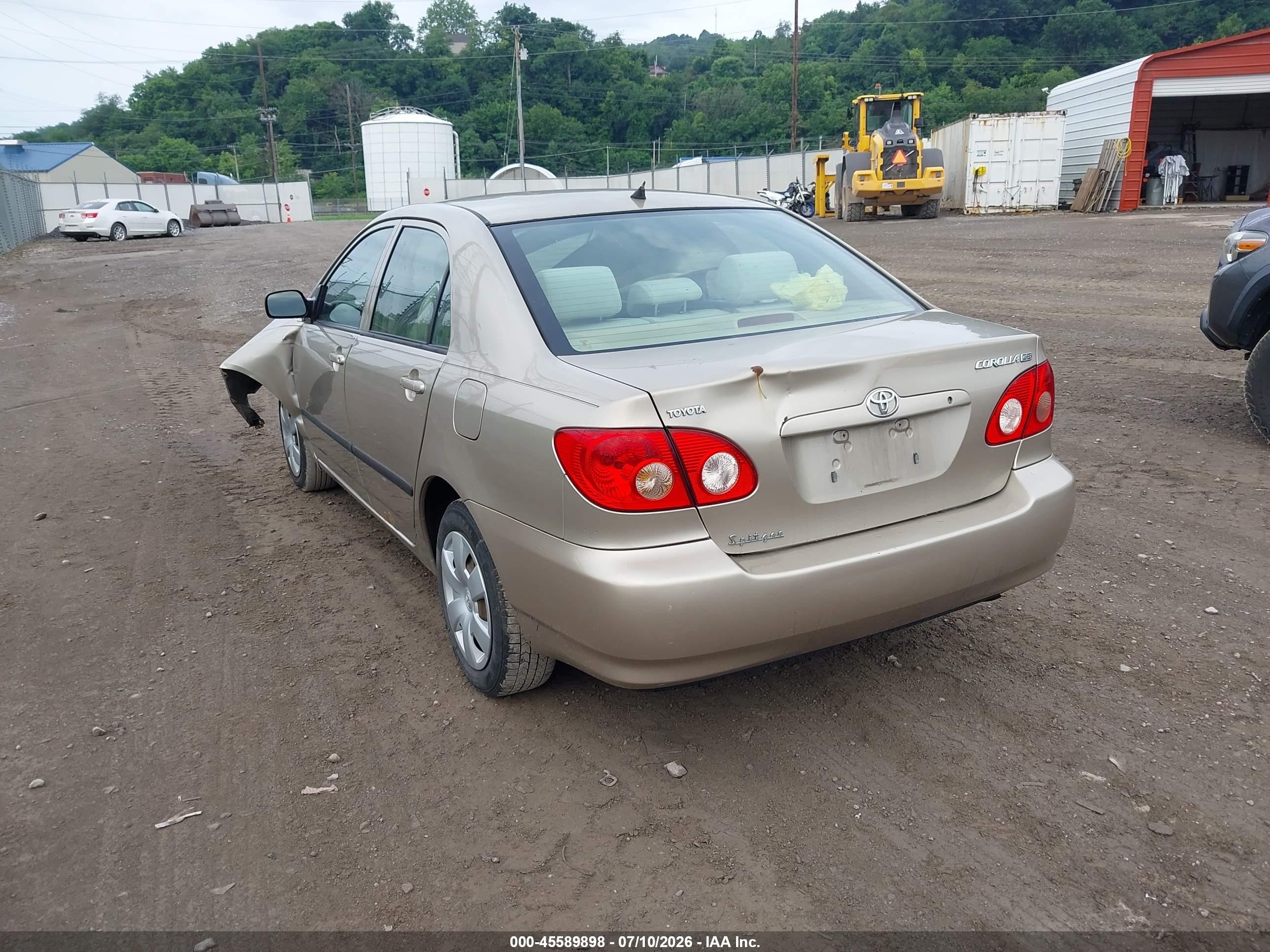 2006 Toyota Corolla Ce Cream vin: 2T1BR32E76C646840