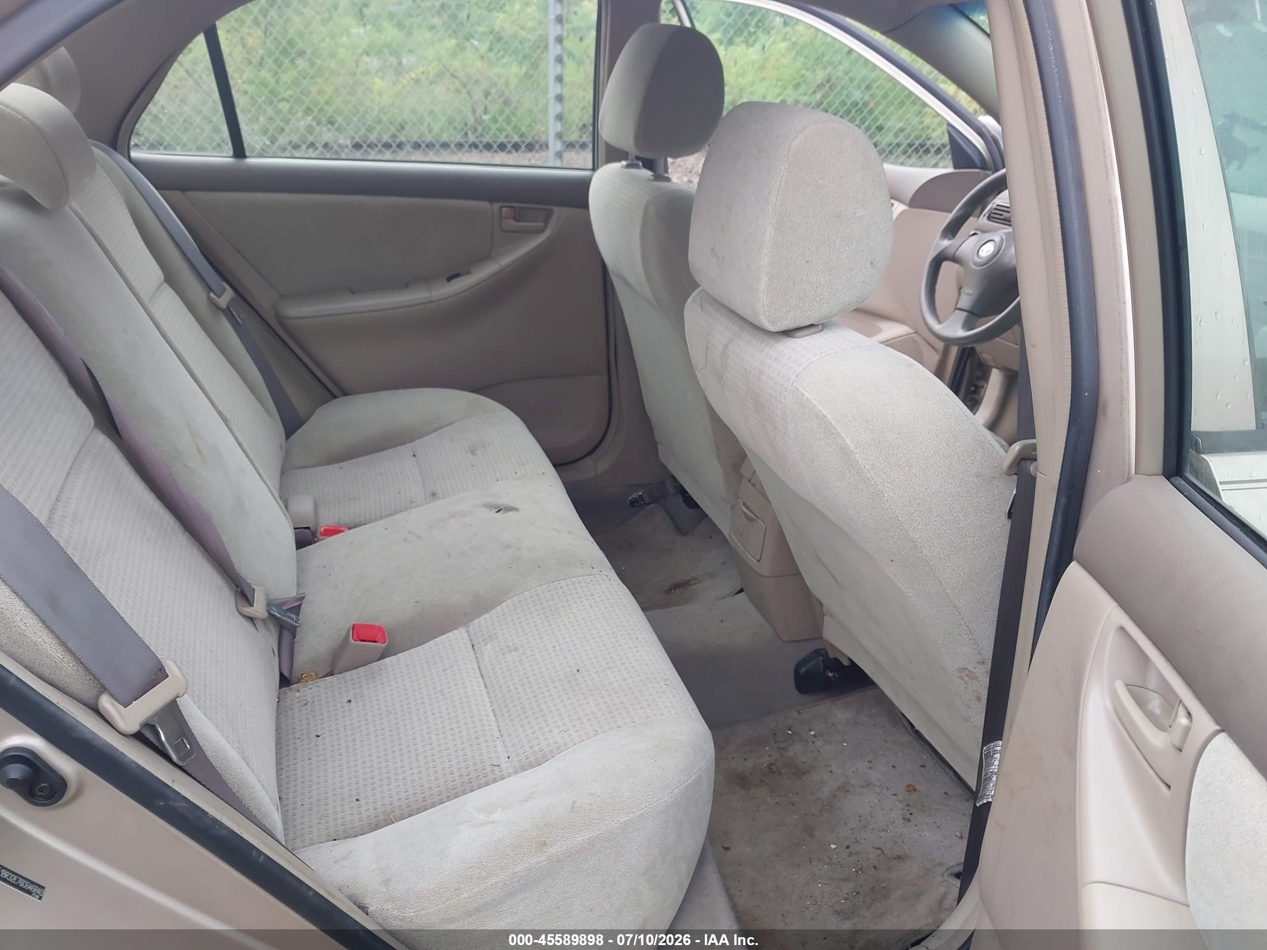 2006 Toyota Corolla Ce Cream vin: 2T1BR32E76C646840