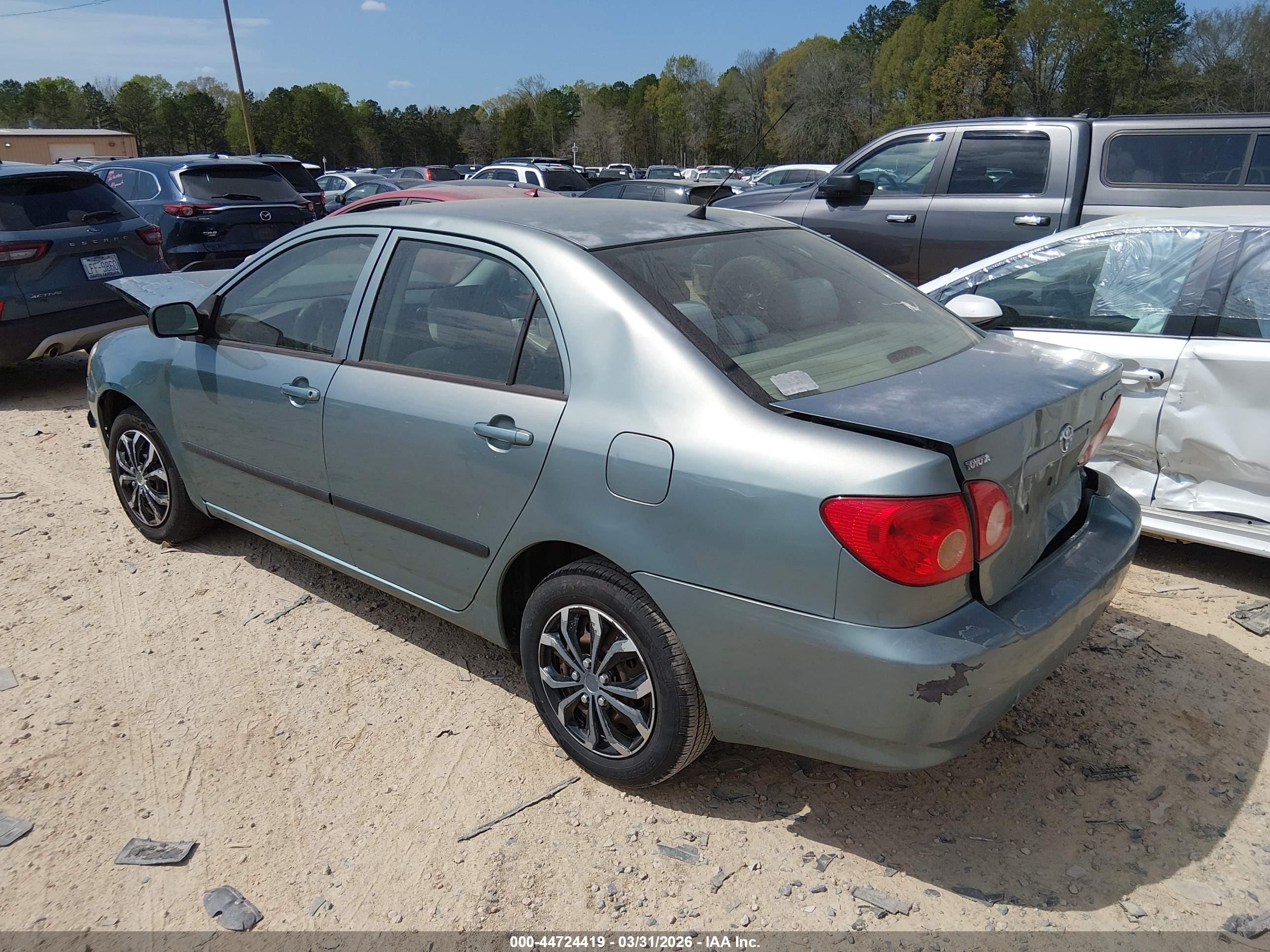 2006 Toyota Corolla Ce Green vin: 2T1BR32E76C647292