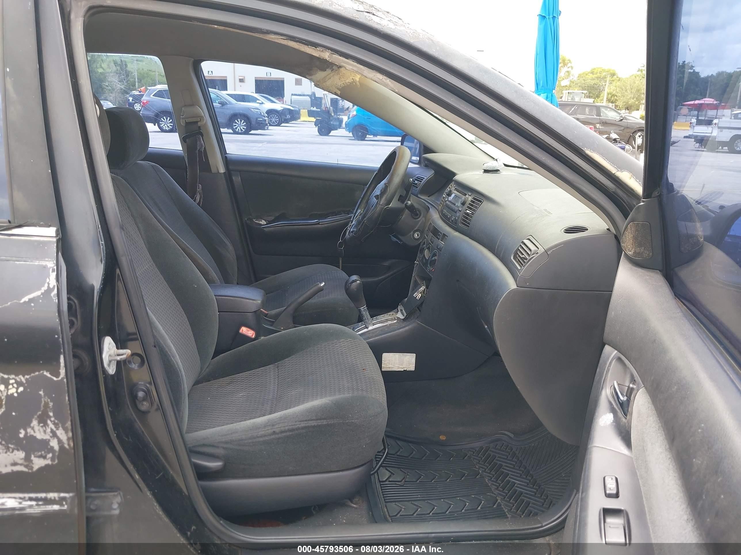2006 Toyota Corolla S Black vin: 2T1BR32E76C651309