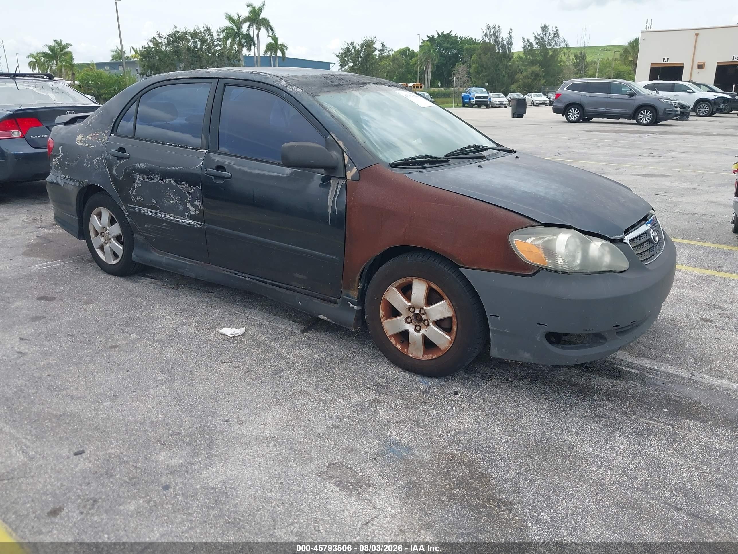 2006 Toyota Corolla S Черный vin: 2T1BR32E76C651309