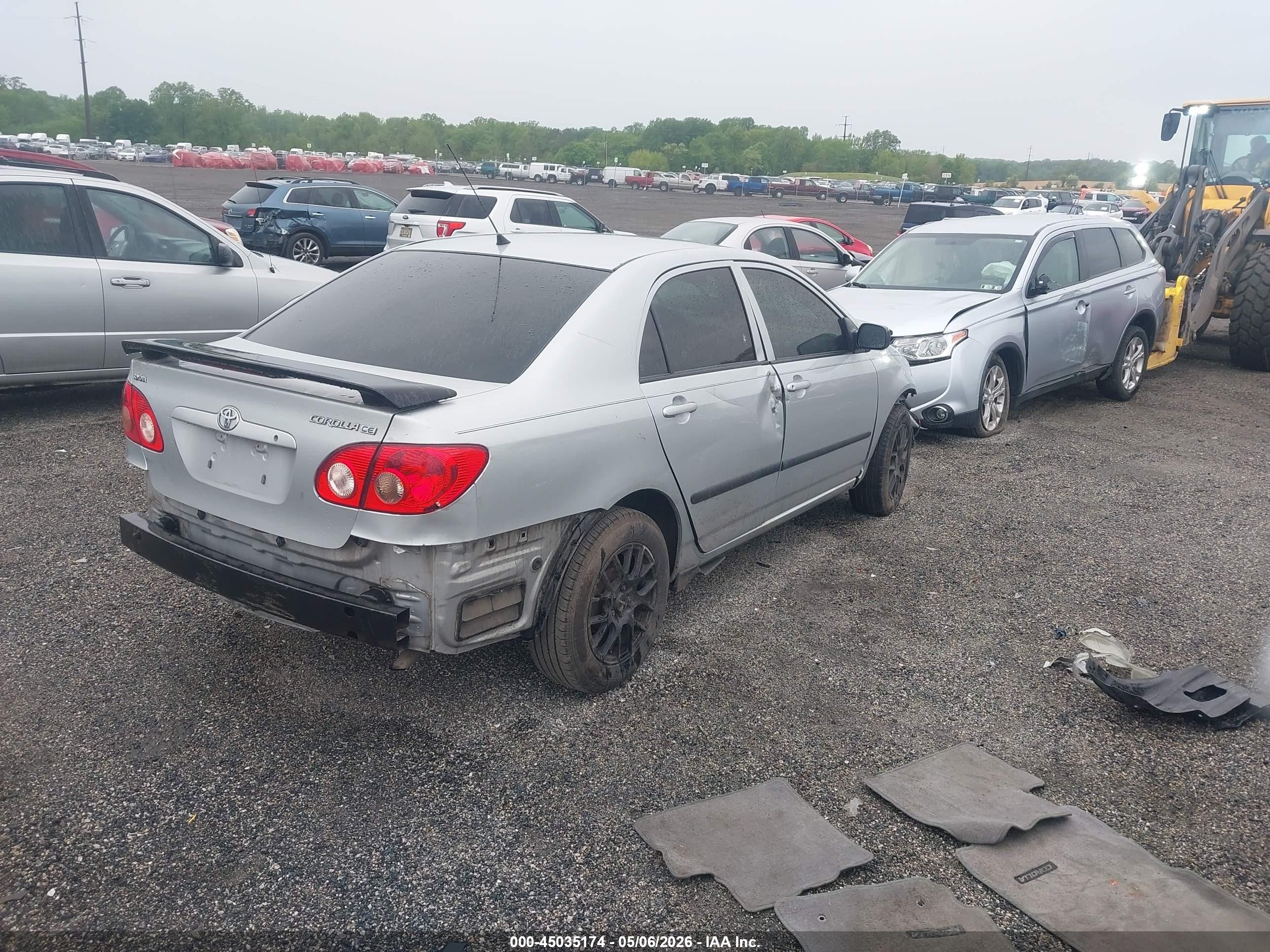 2006 Toyota Corolla Ce Gray vin: 2T1BR32E76C681474