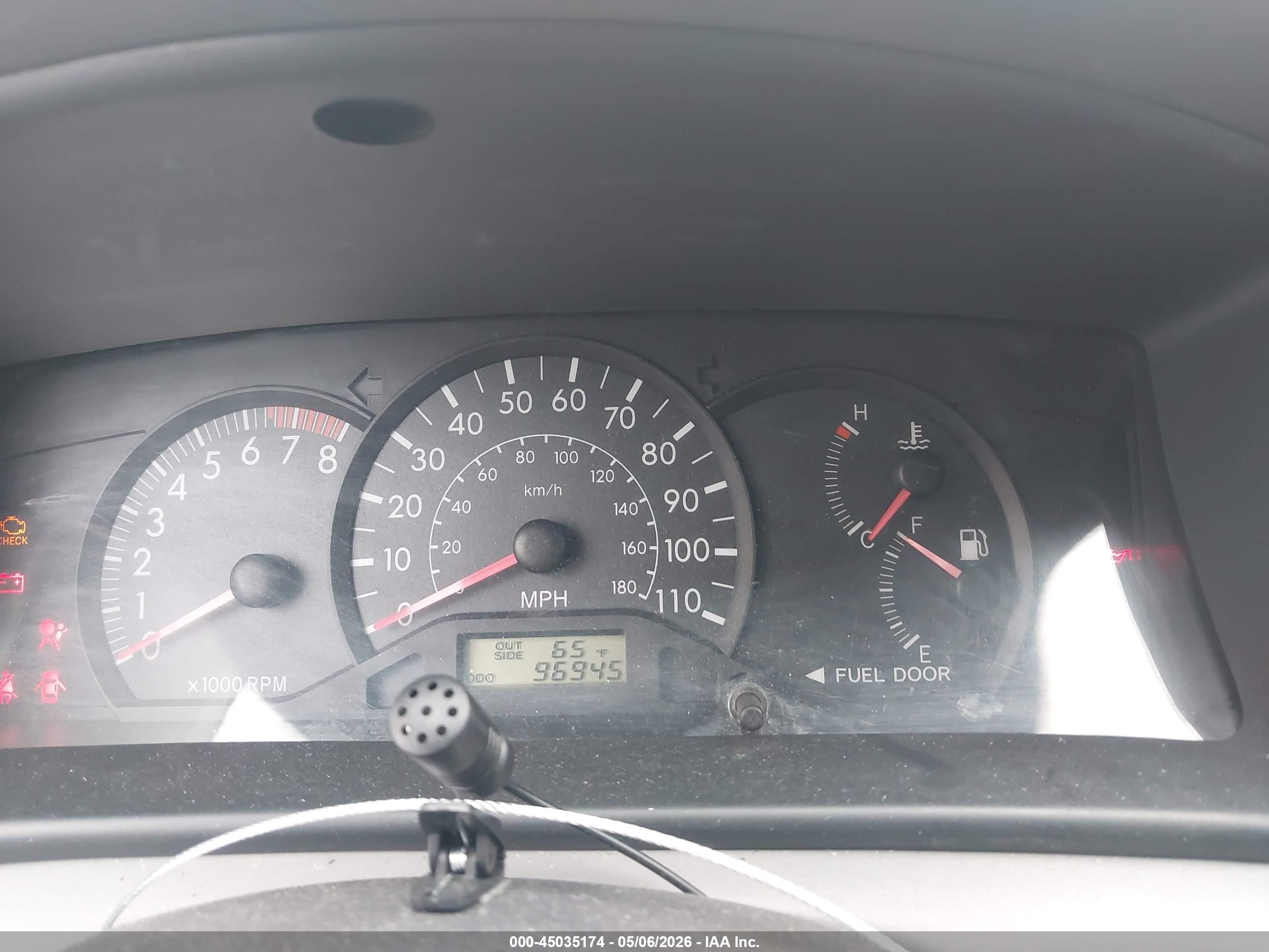 2006 Toyota Corolla Ce Gray vin: 2T1BR32E76C681474