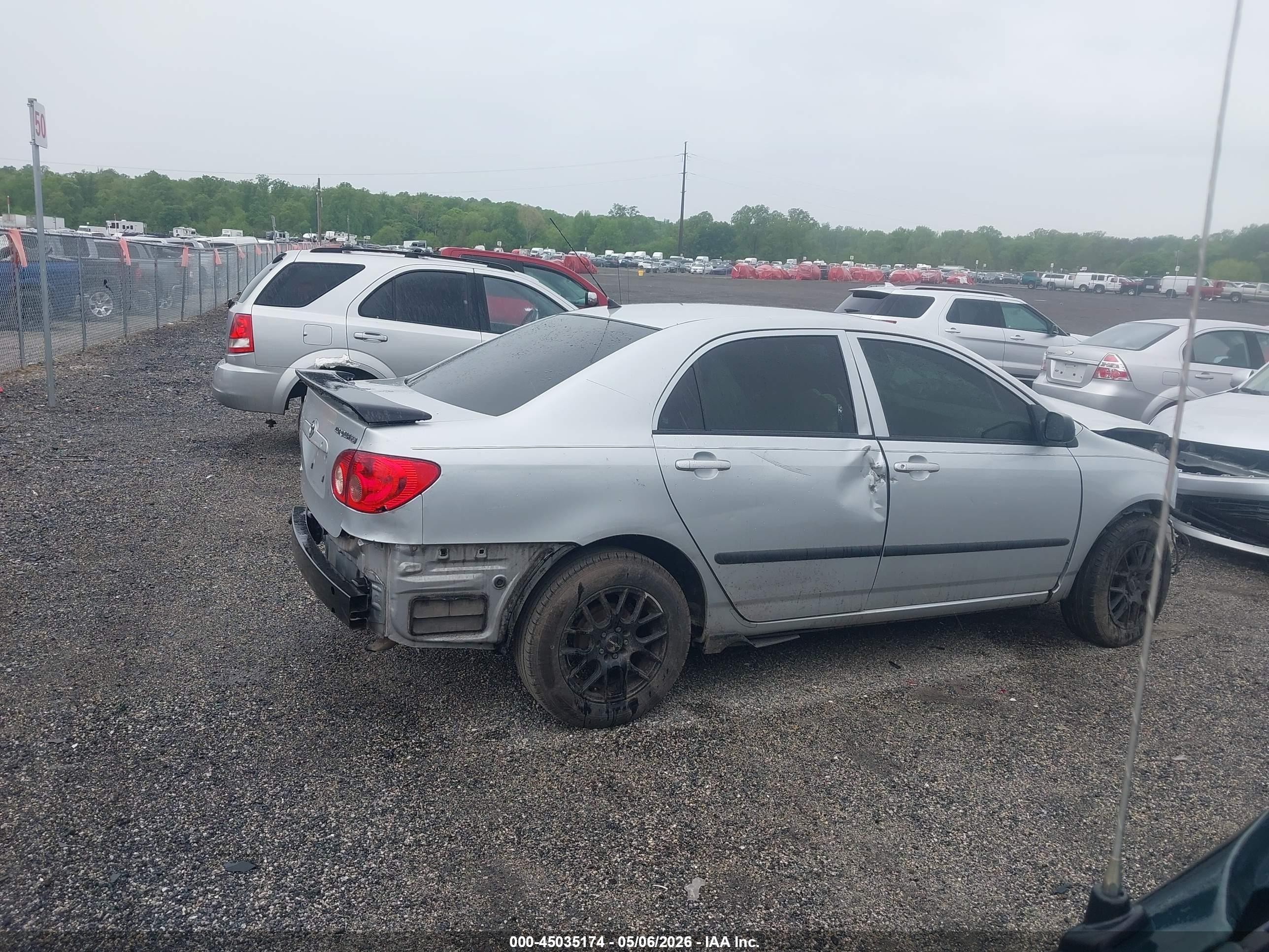 2006 Toyota Corolla Ce Gray vin: 2T1BR32E76C681474
