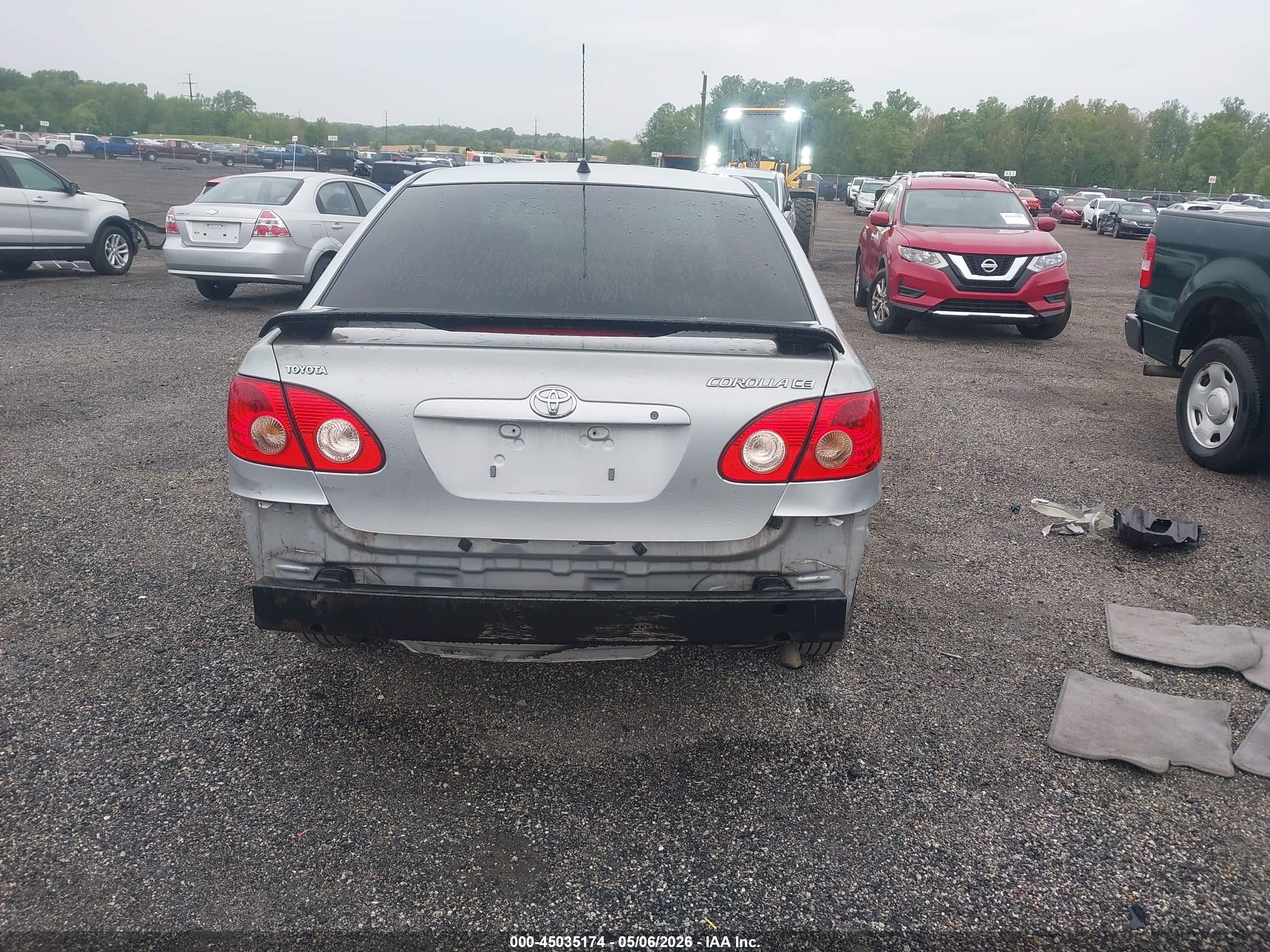 2006 Toyota Corolla Ce Gray vin: 2T1BR32E76C681474