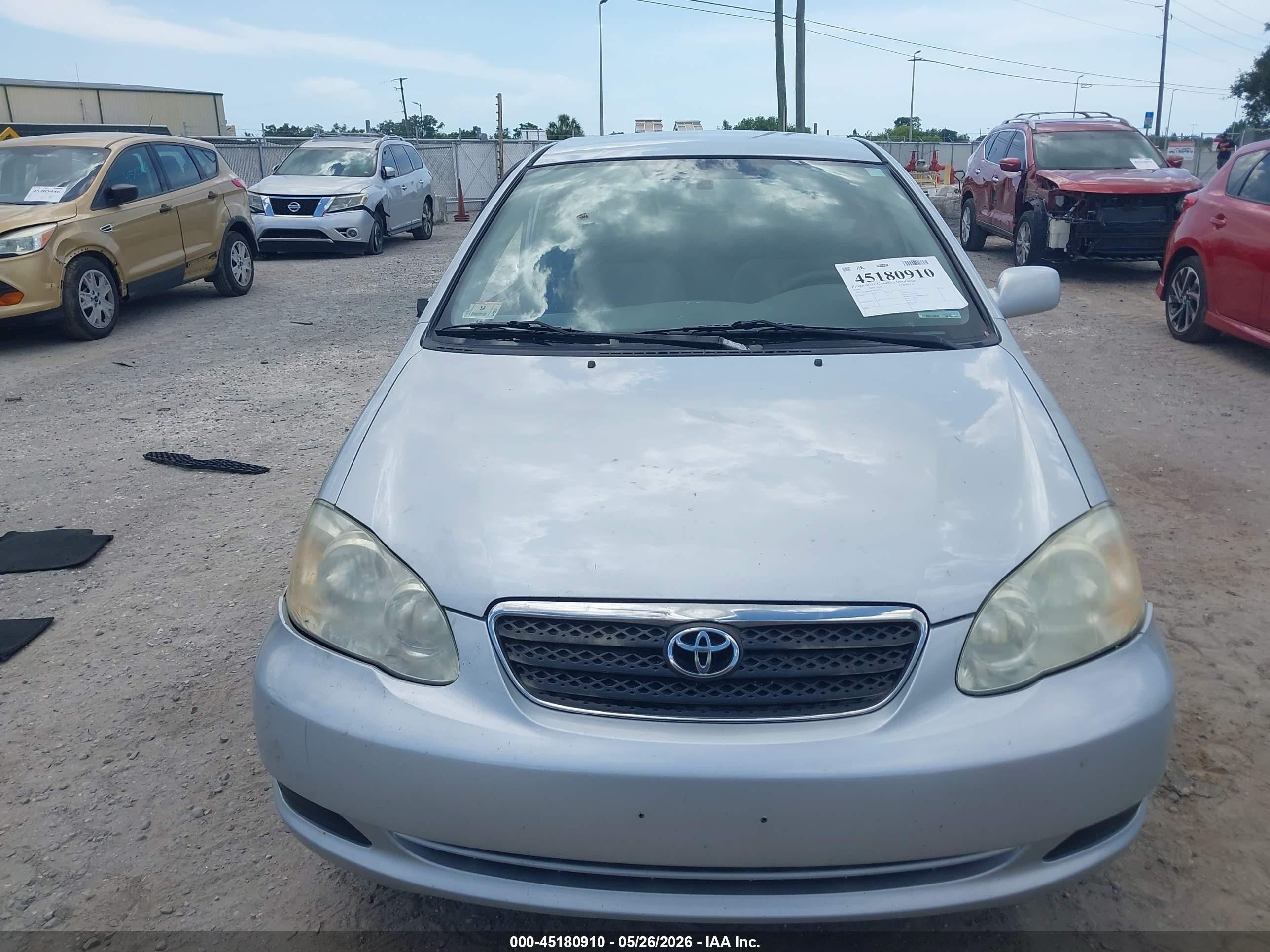 2006 Toyota Corolla Le Silver vin: 2T1BR32E76C701612