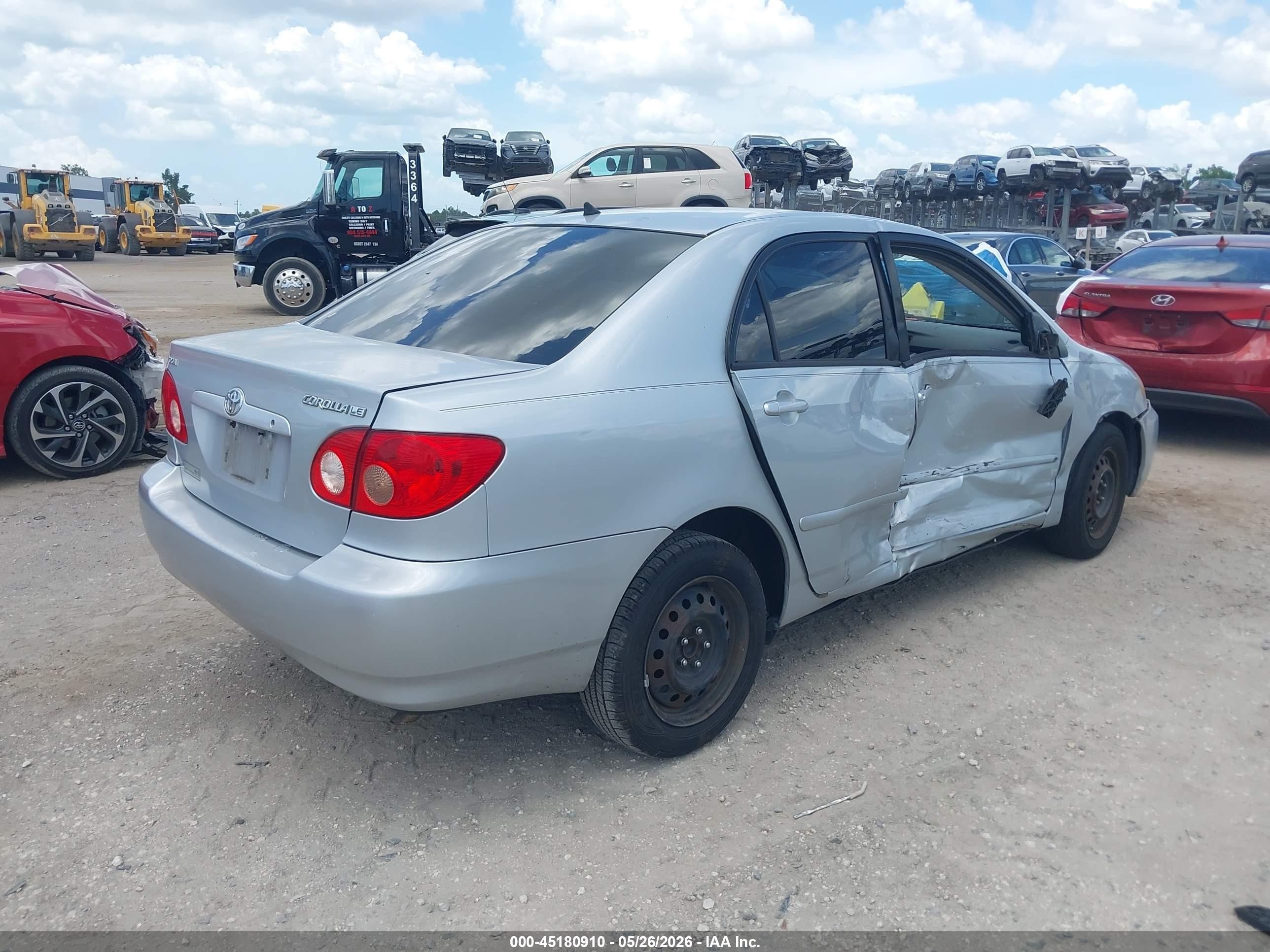 2006 Toyota Corolla Le Silver vin: 2T1BR32E76C701612