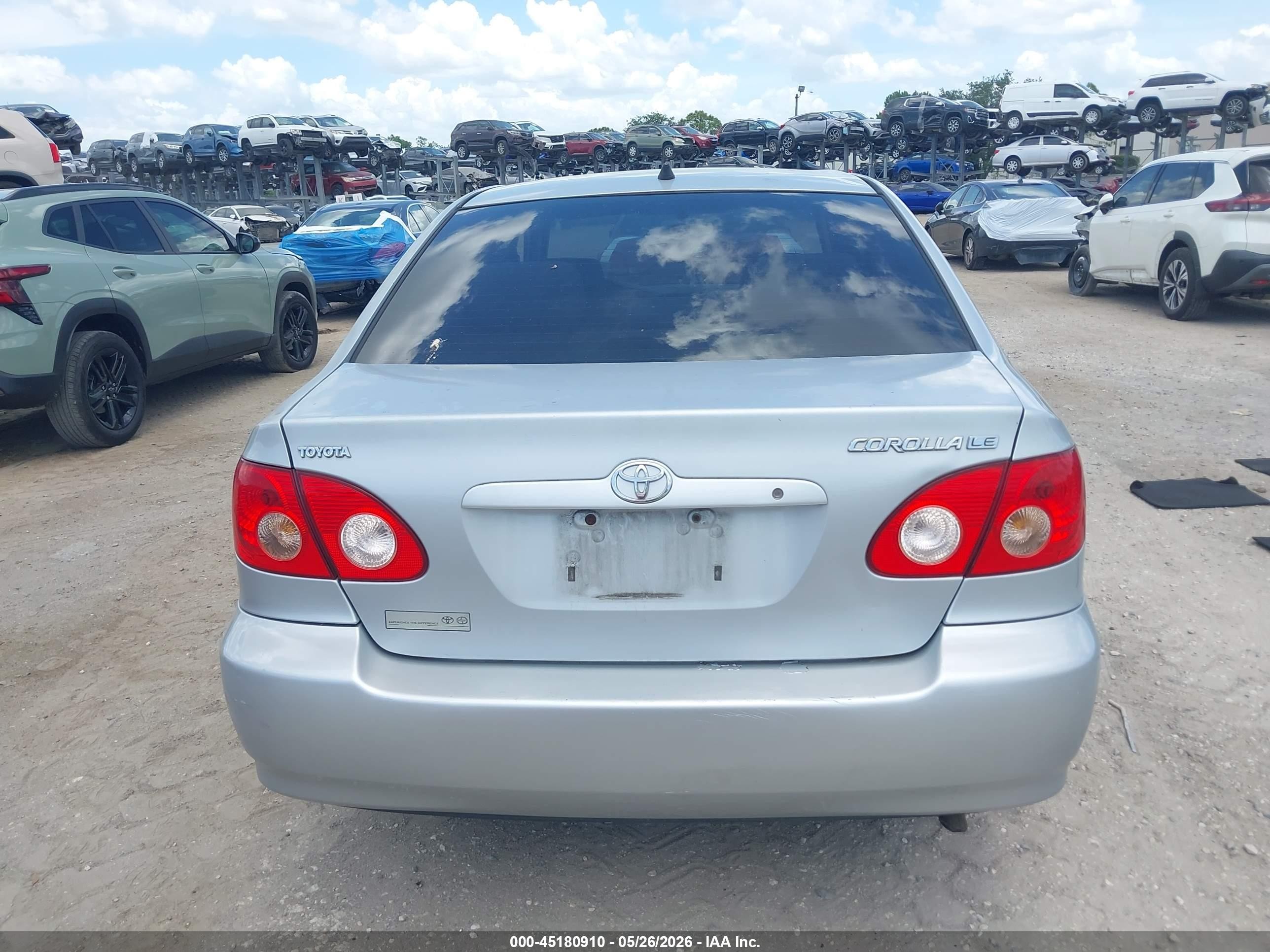 2006 Toyota Corolla Le Silver vin: 2T1BR32E76C701612