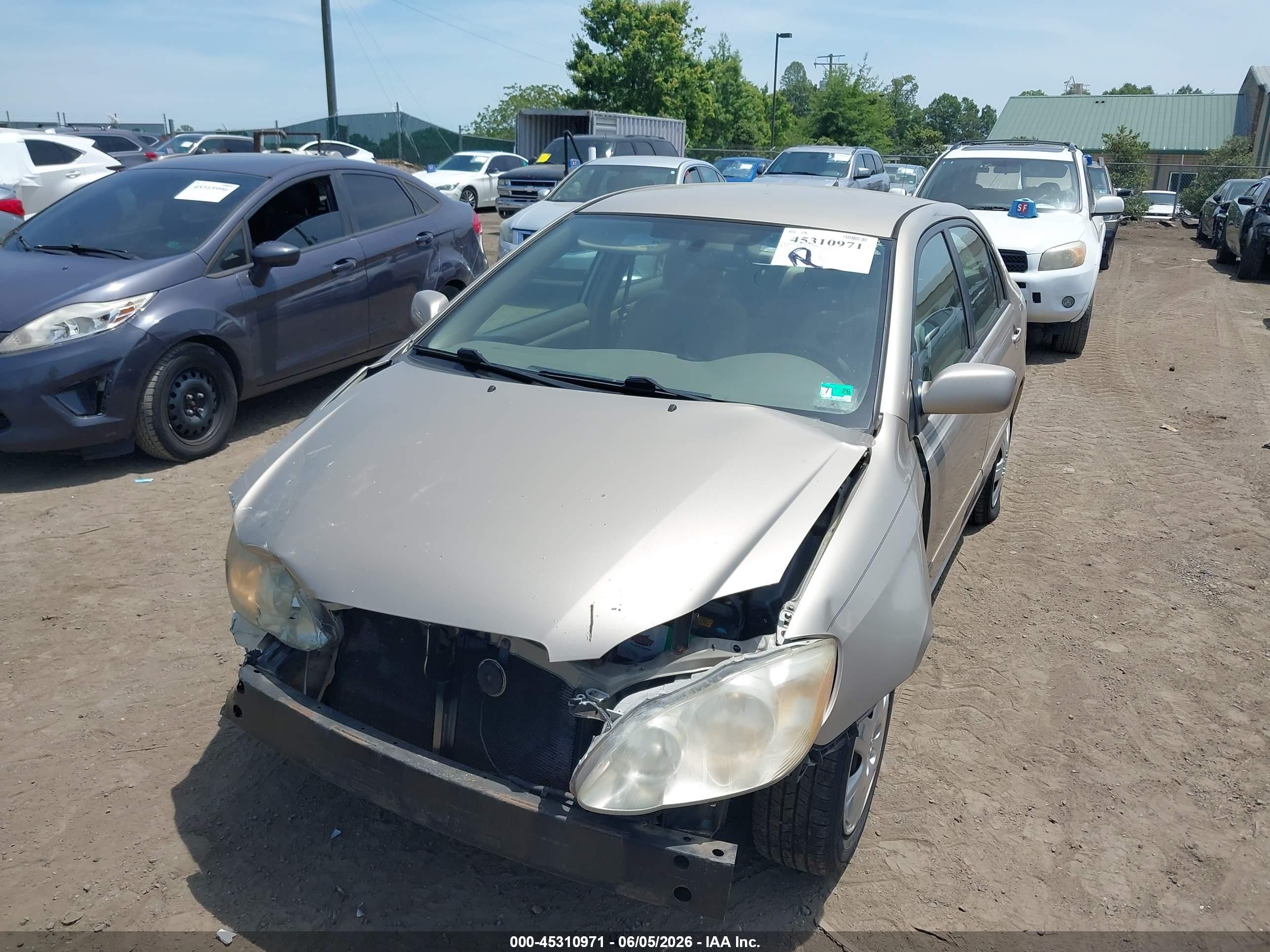 2006 Toyota Corolla Le Beige vin: 2T1BR32E76C706695
