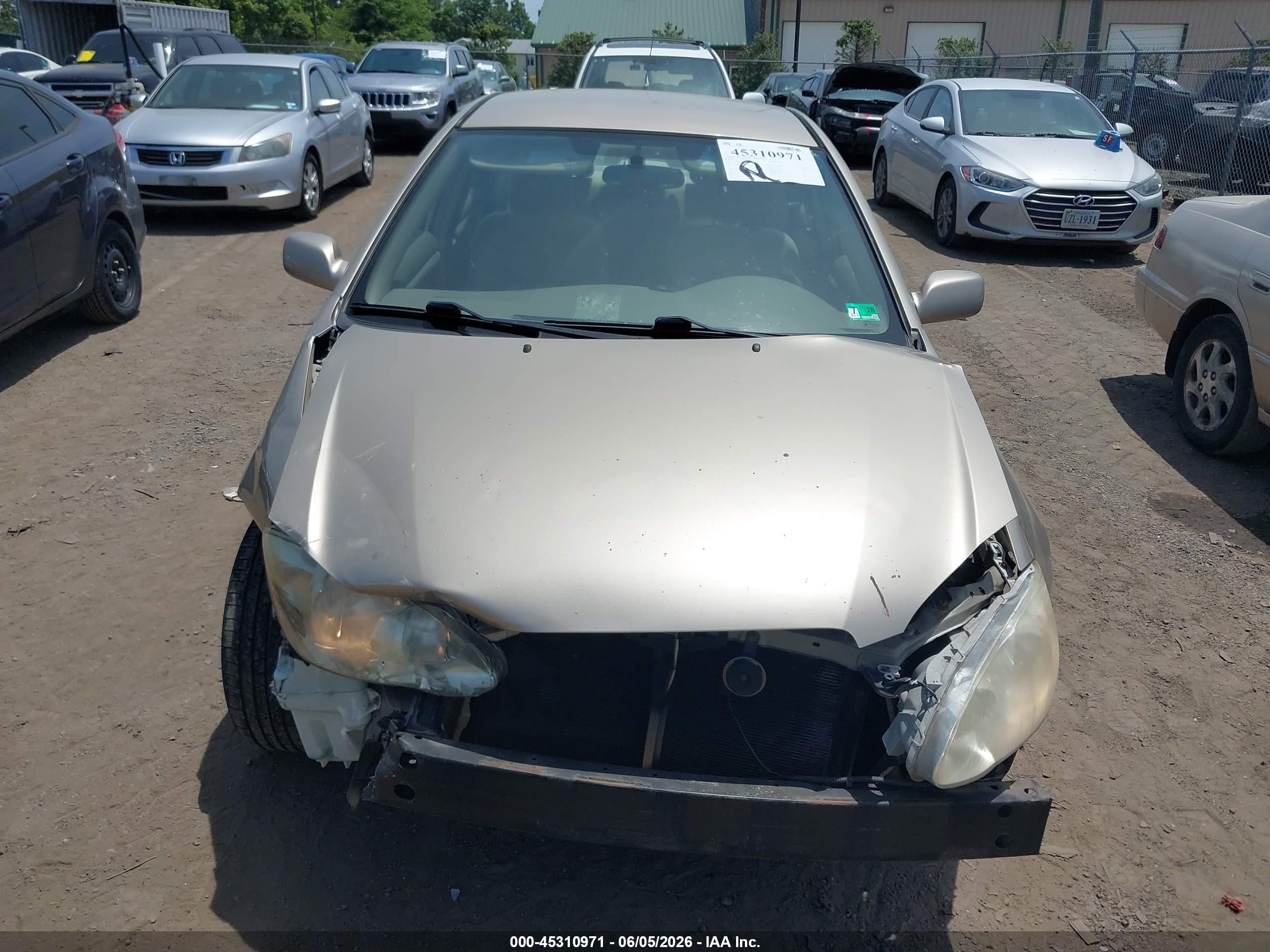 2006 Toyota Corolla Le Beige vin: 2T1BR32E76C706695