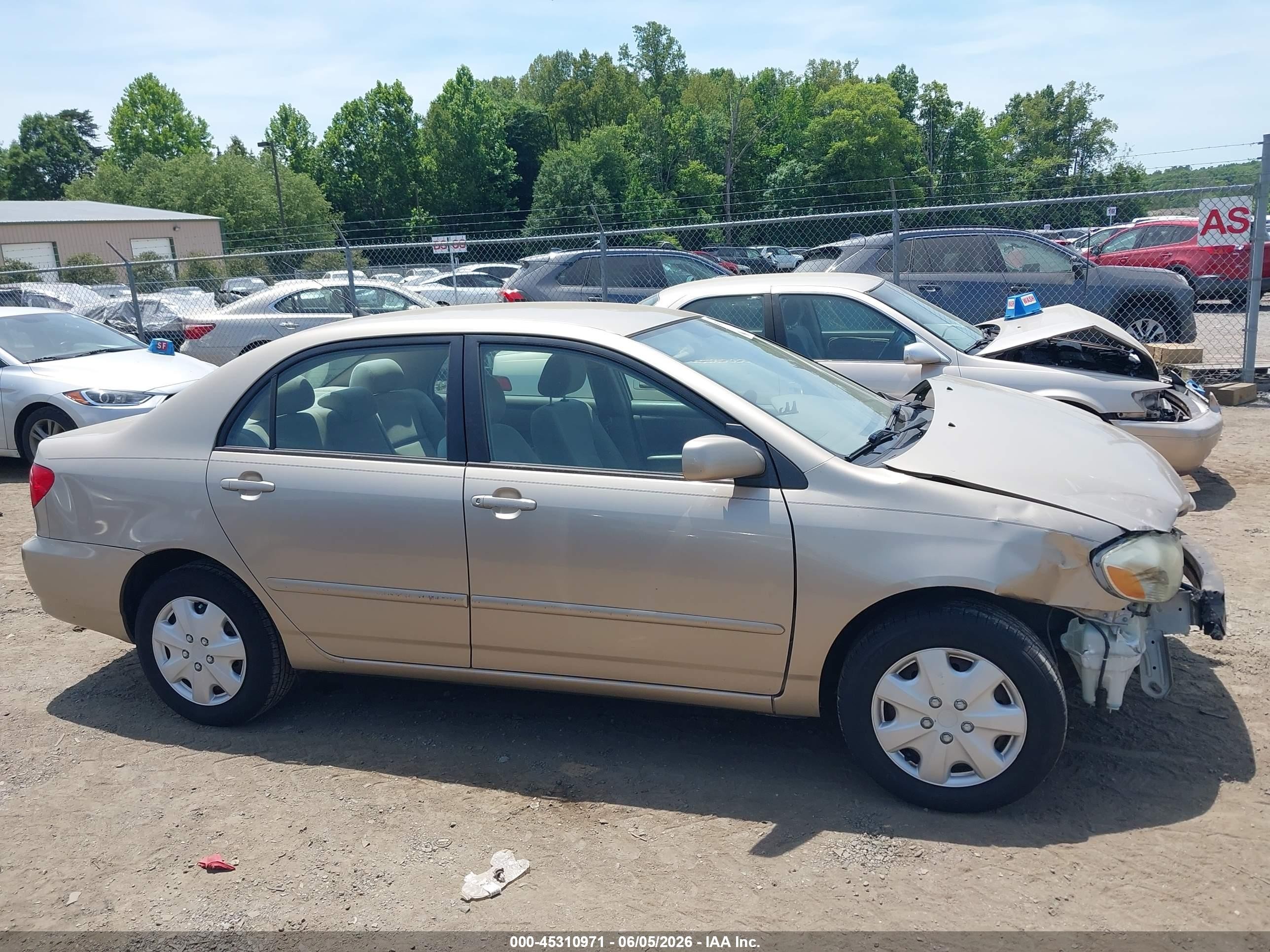 2006 Toyota Corolla Le Beige vin: 2T1BR32E76C706695