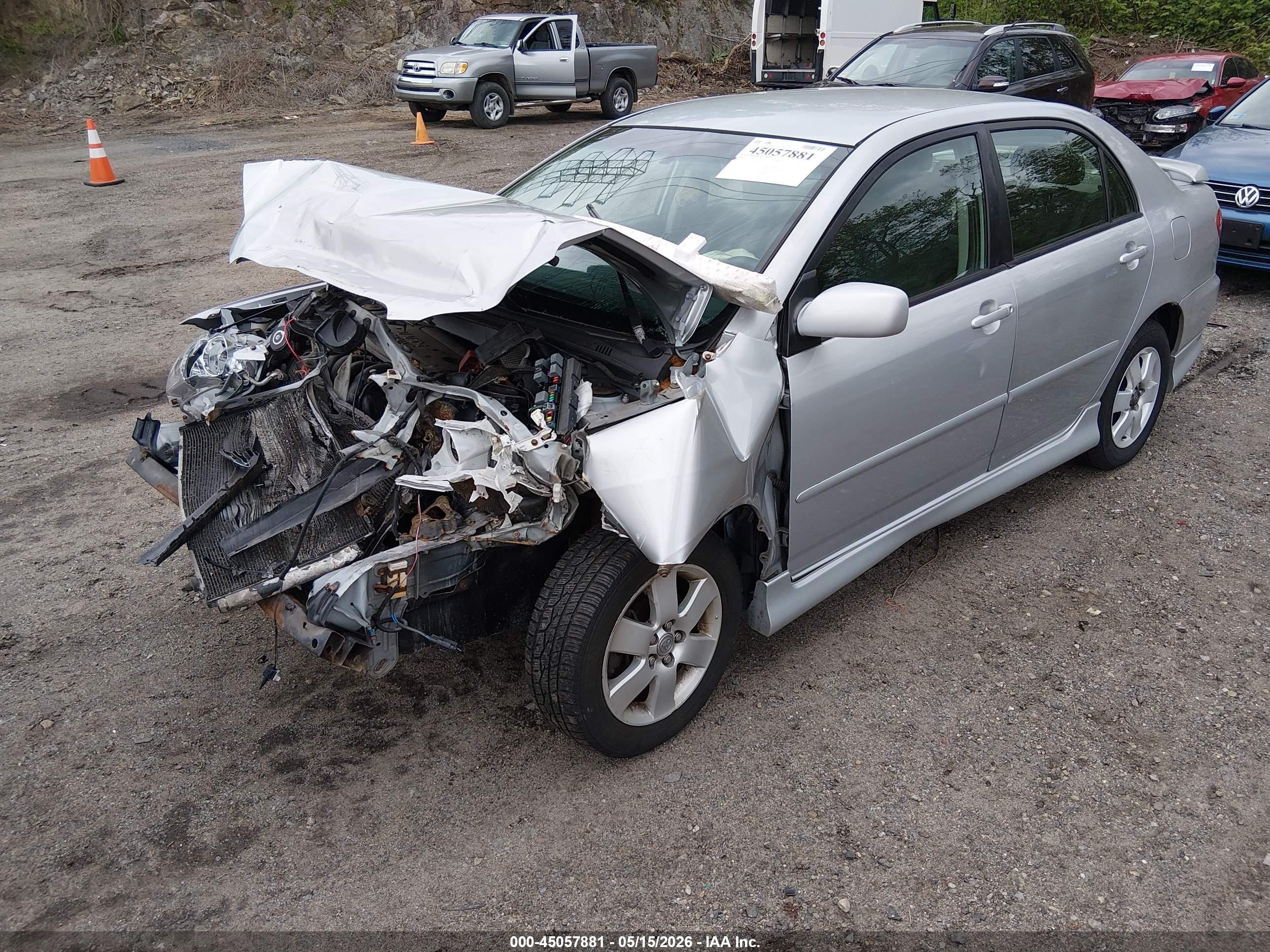 2006 Toyota Corolla S Silver vin: 2T1BR32E76C710634